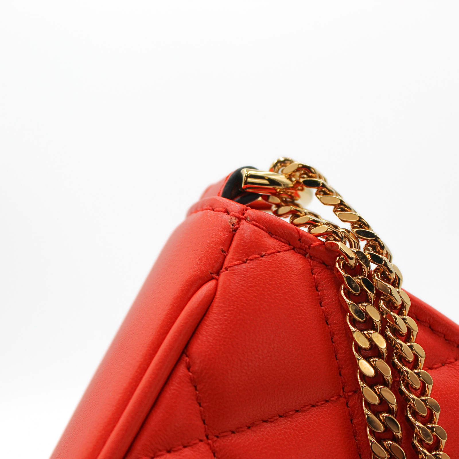 Medusa Lamb Orange Shoulder Bag