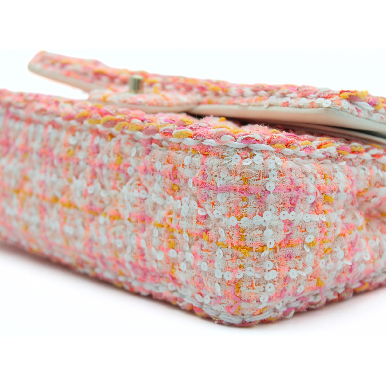 Classic Tweed Pink Shoulder Bag