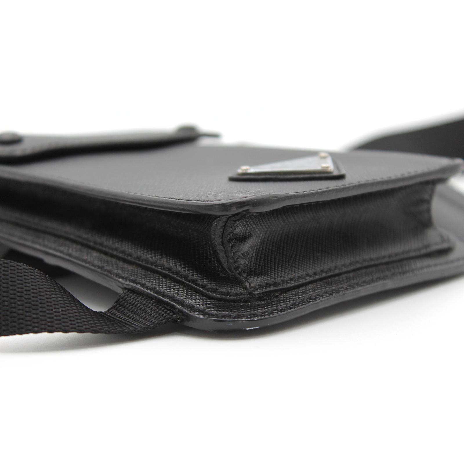 Calf Black Crossbody Bag