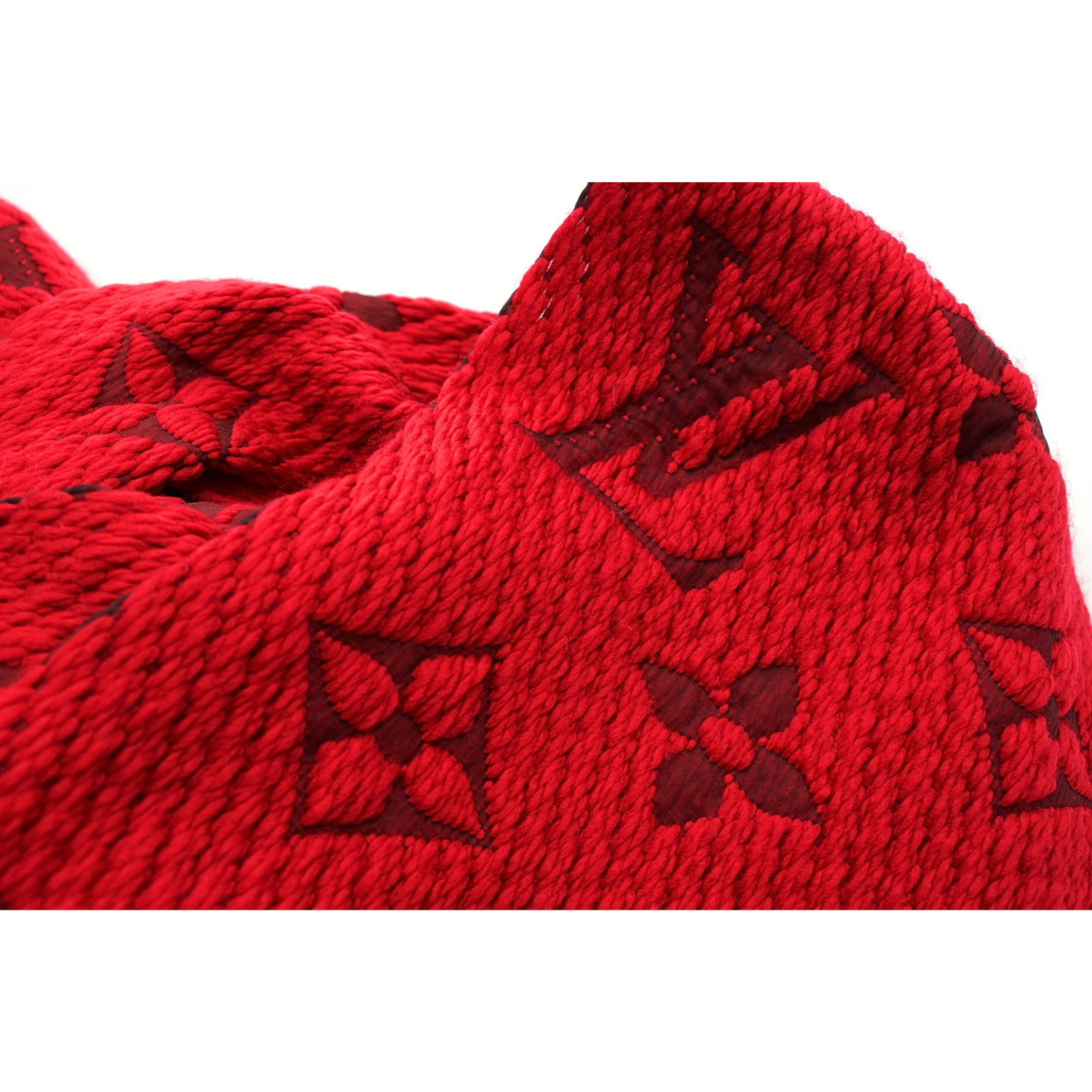 Echarpe Logomania Wool Red Scarf