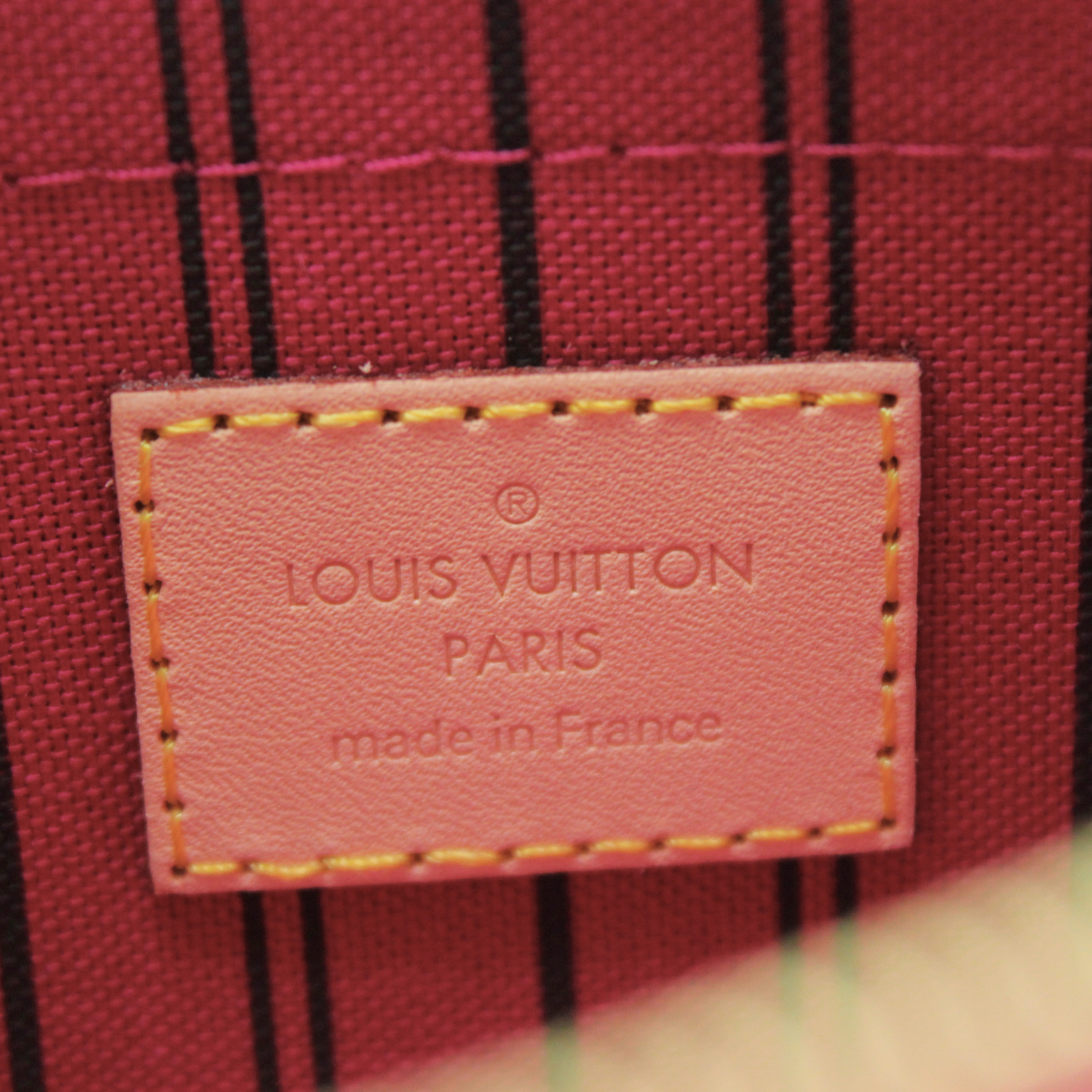 Coated Canvas Marron Pouch