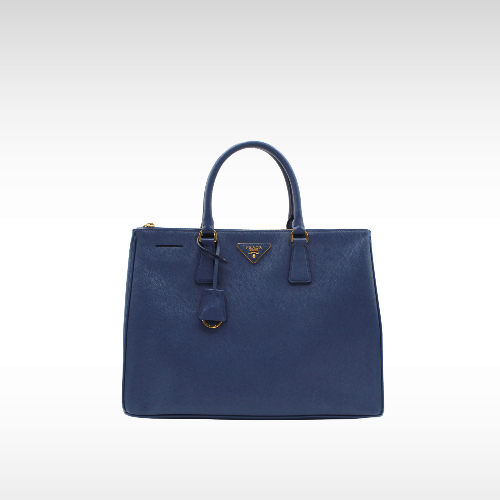 Galleria Calf Blue Handbag