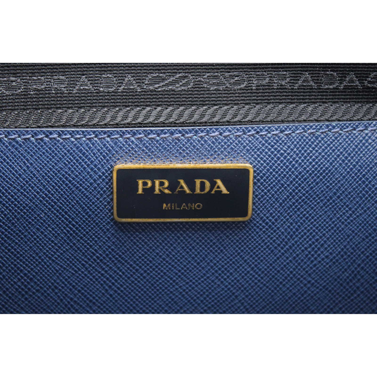 Galleria Calf Blue Handbag