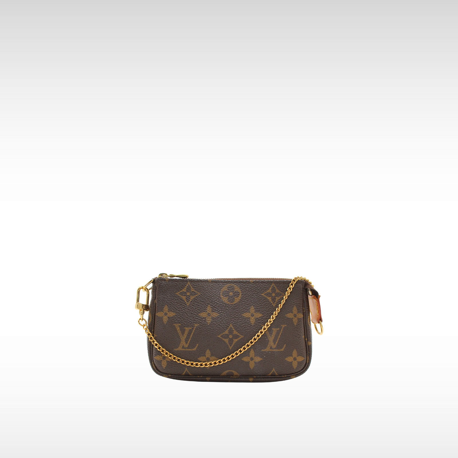 Pochette Accessoires Mini Monogram Coated Canvas Marron Pouch