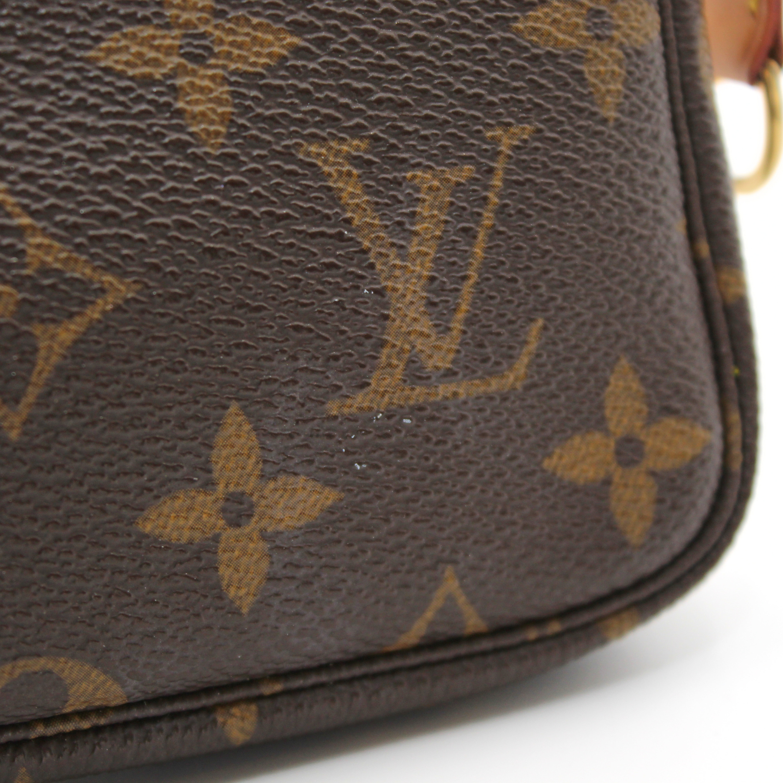 Pochette Accessoires Mini Monogram Coated Canvas Marron Pouch