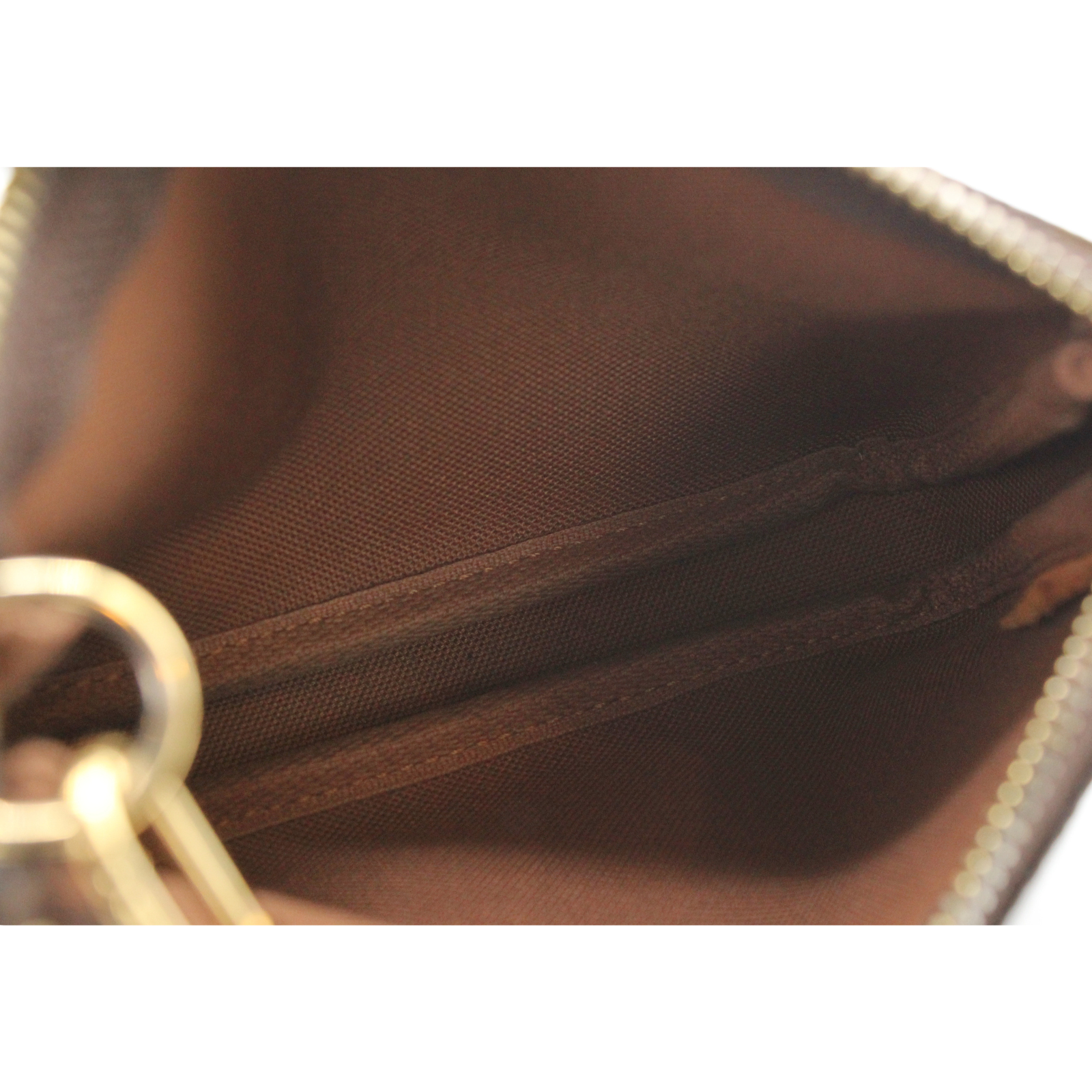 Pochette Accessoires Mini Monogram Coated Canvas Marron Pouch