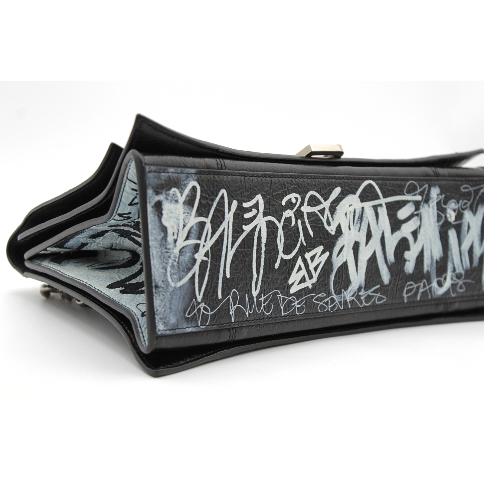 Crush Medium Graffiti Lamb Shoulder Bag