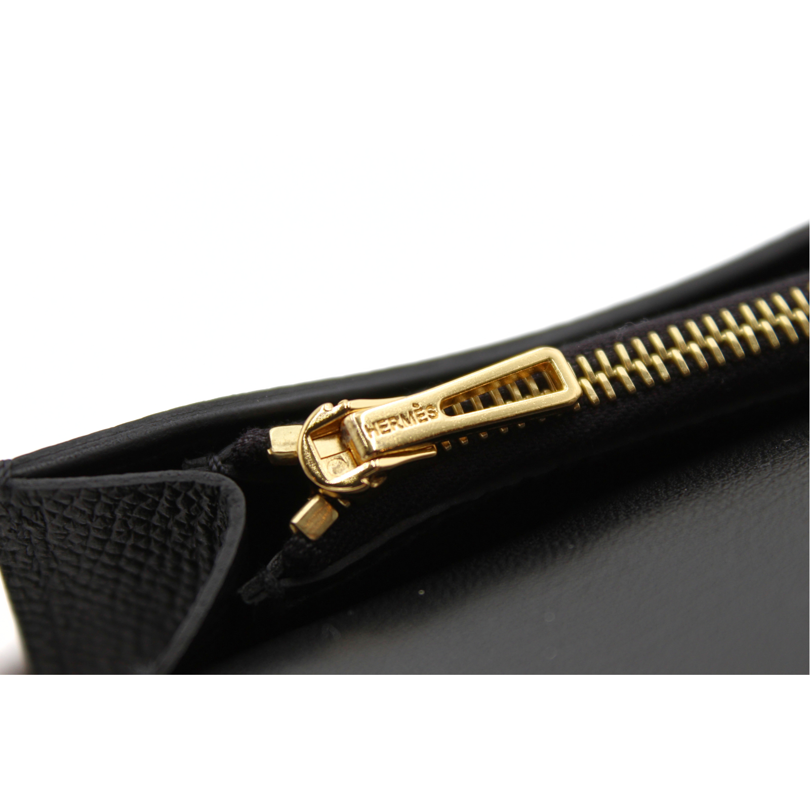 Constance Slim Epsom Black Wallet
