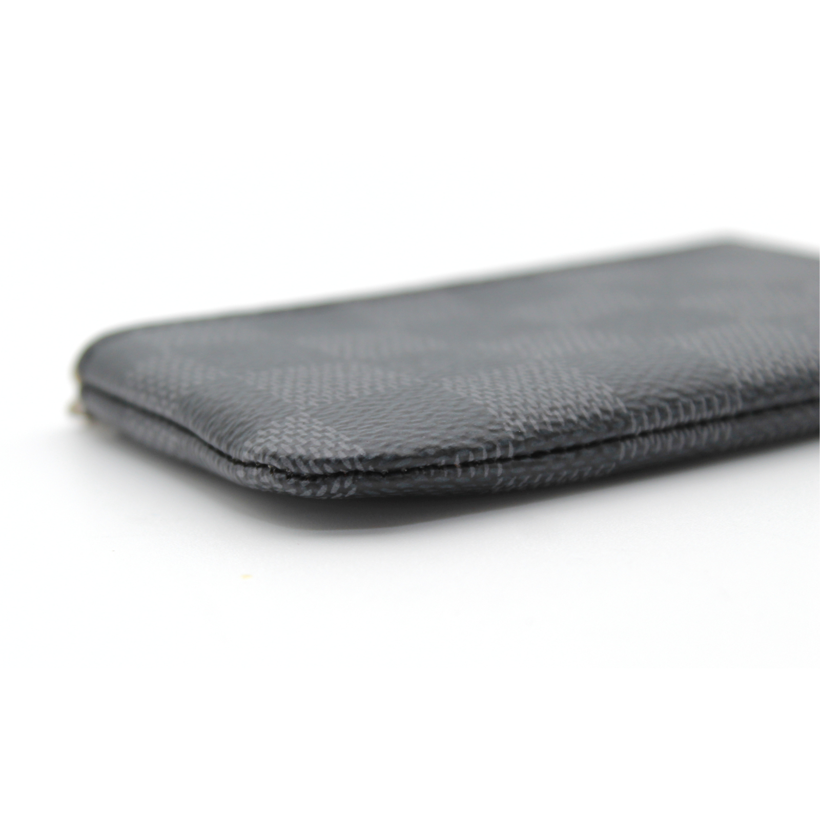 Pochette Cle Damier Graphite Coated Canvas Coin Case