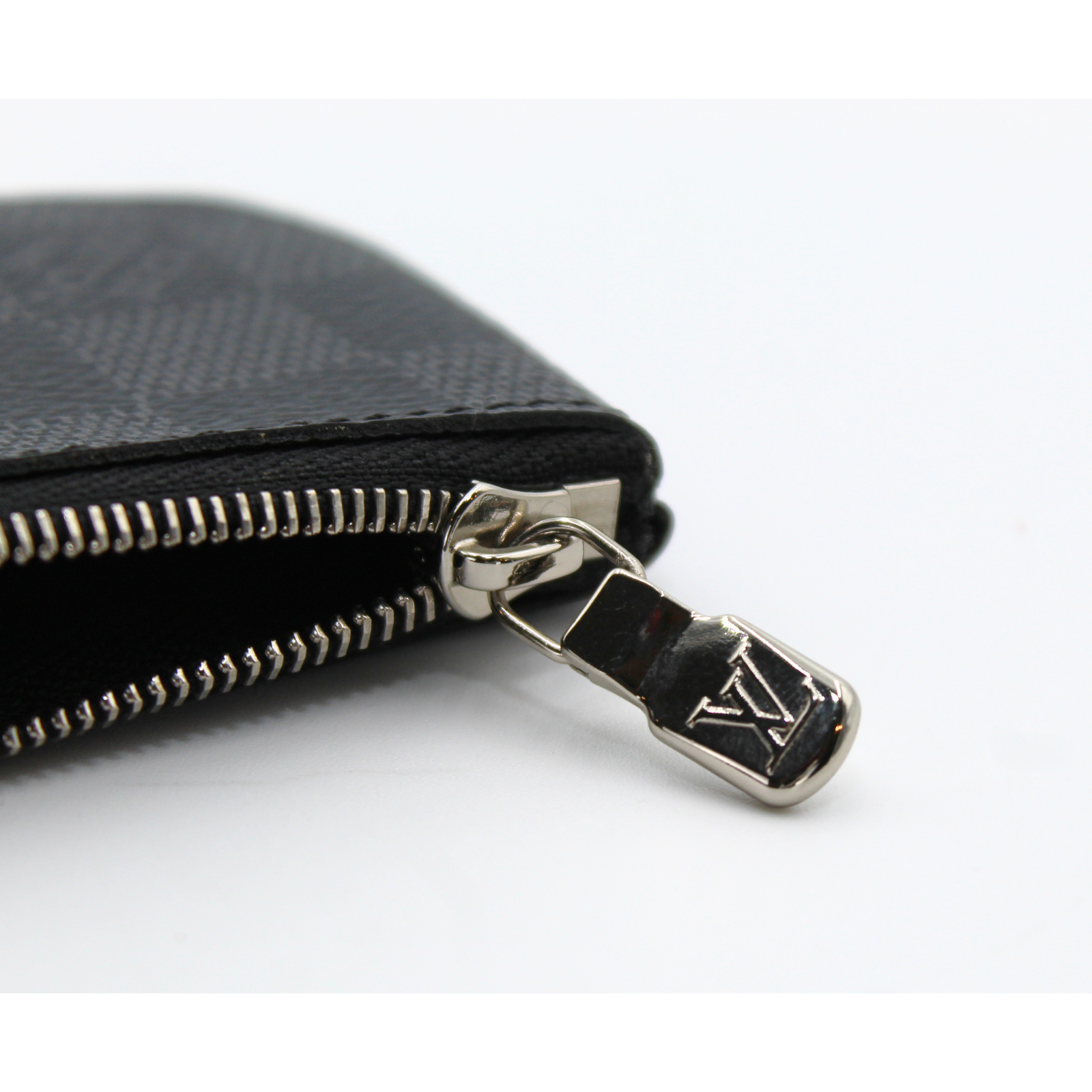 Pochette Cle Damier Graphite Coated Canvas Coin Case