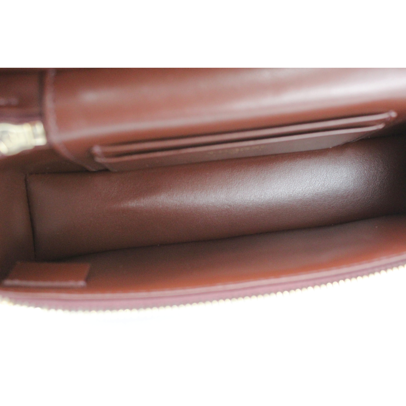 Vanity with Chain Caviar Brown Handbag