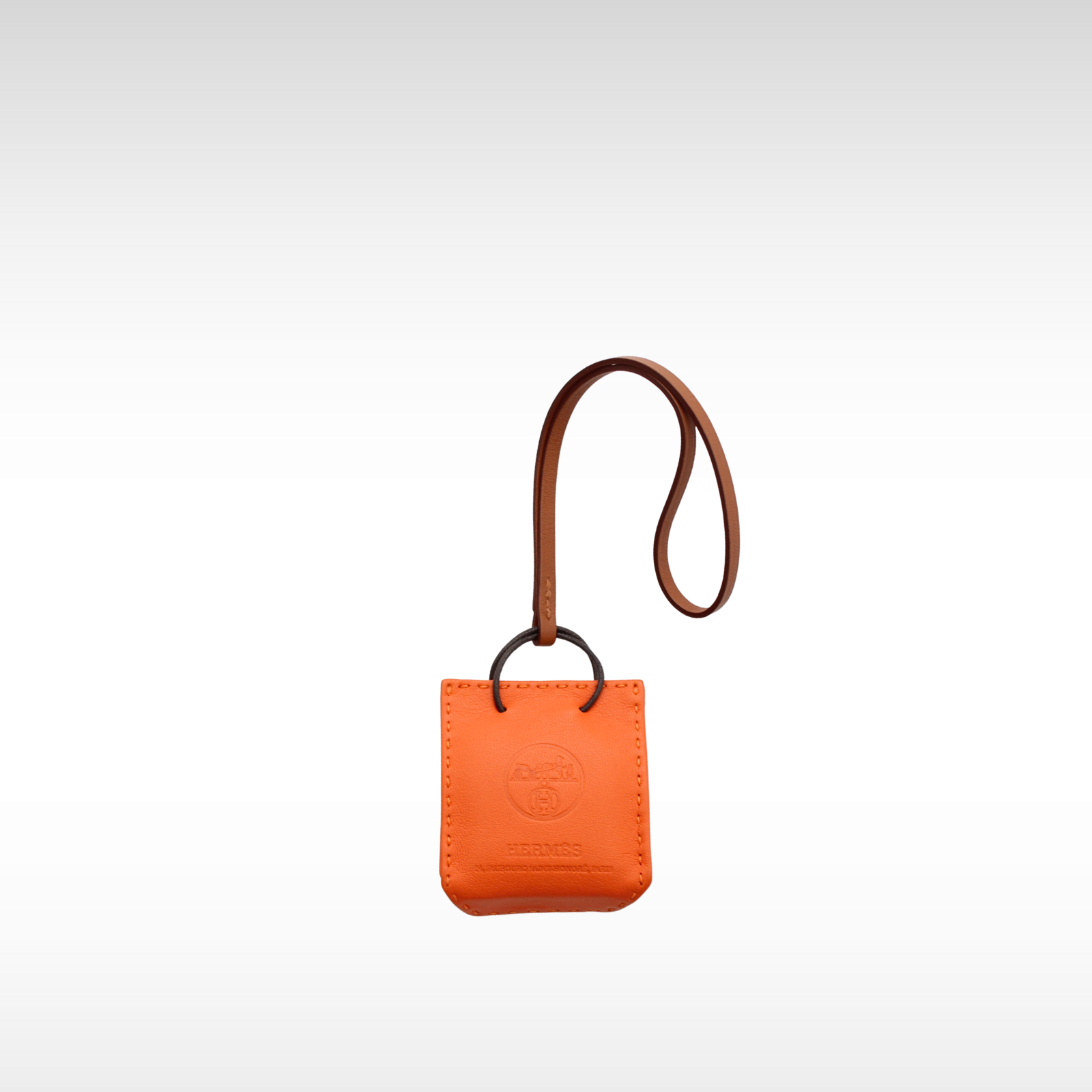 Sac Orange Agneau Feu Bag Charm