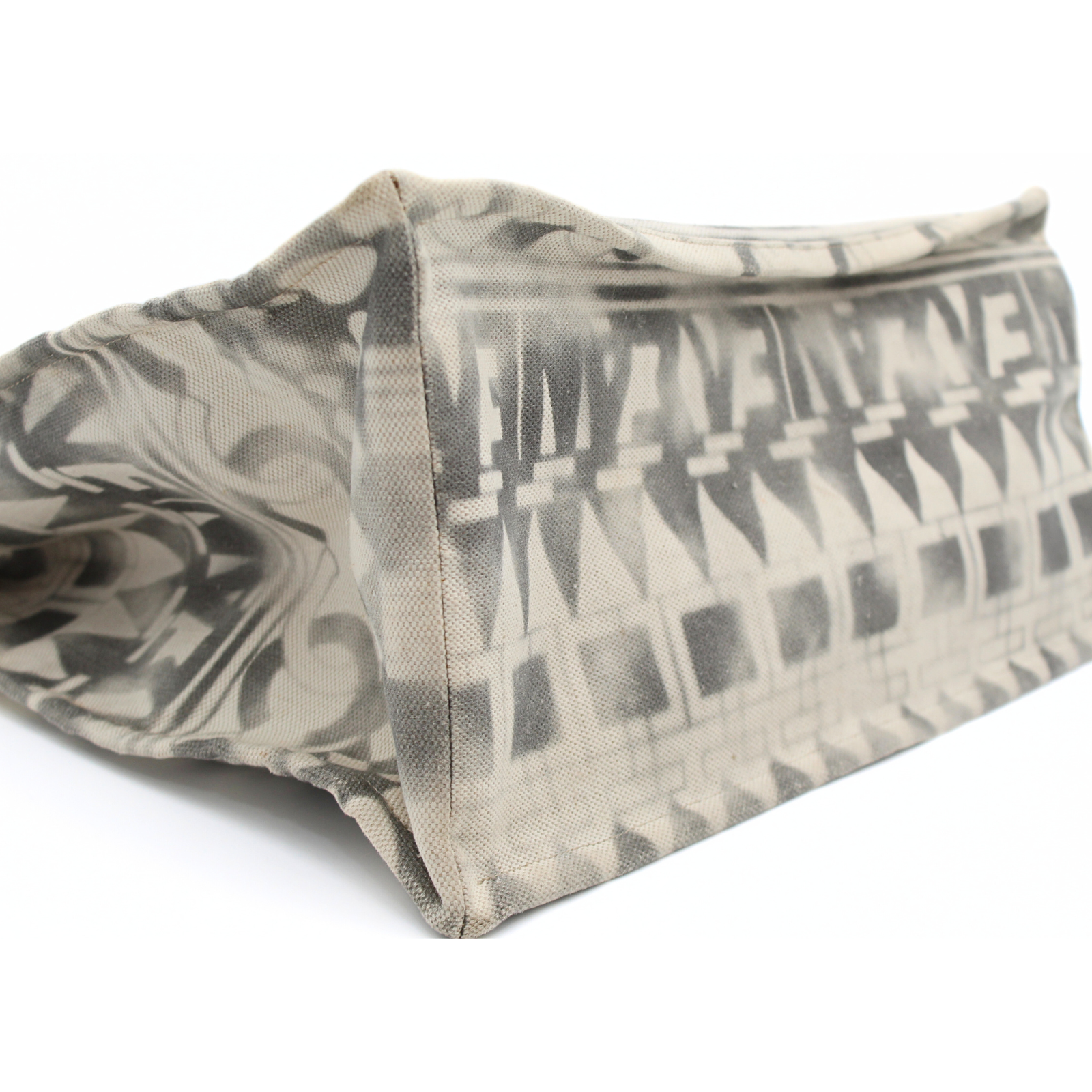 Shopping Large Canvas Beige Tote Bag