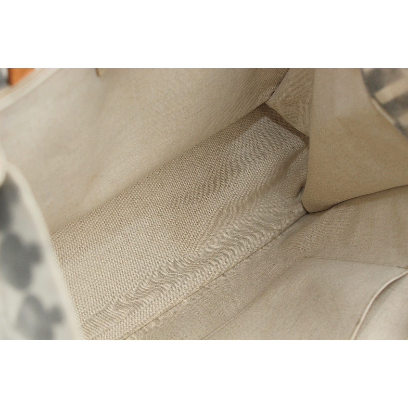 Shopping Large Canvas Beige Tote Bag