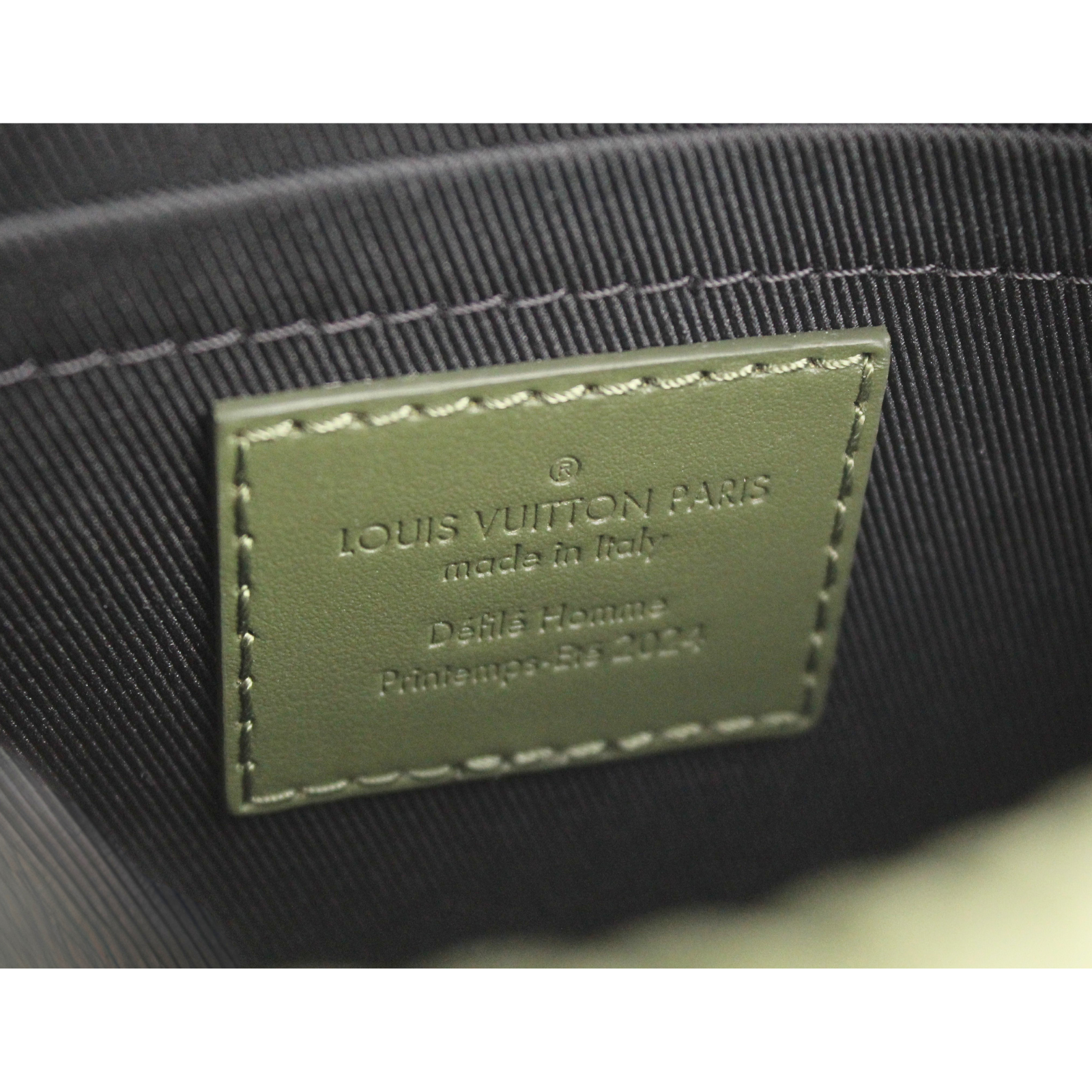 Soft Trunk Mini Damoflage Coated Canvas Vert Shoulder Bag