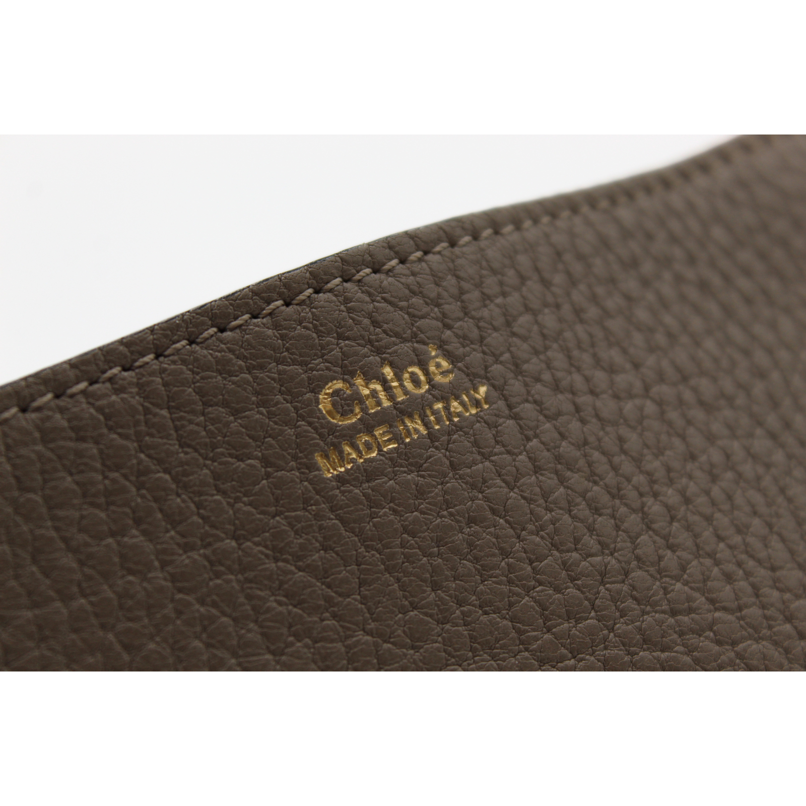 Drew Calf Gray Shoulder Bag