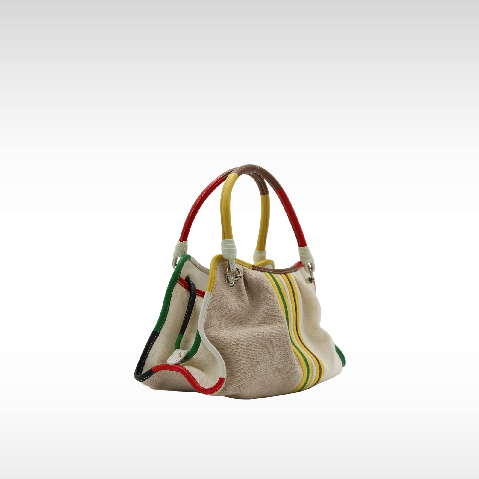 Canvas Multicolor Handbag