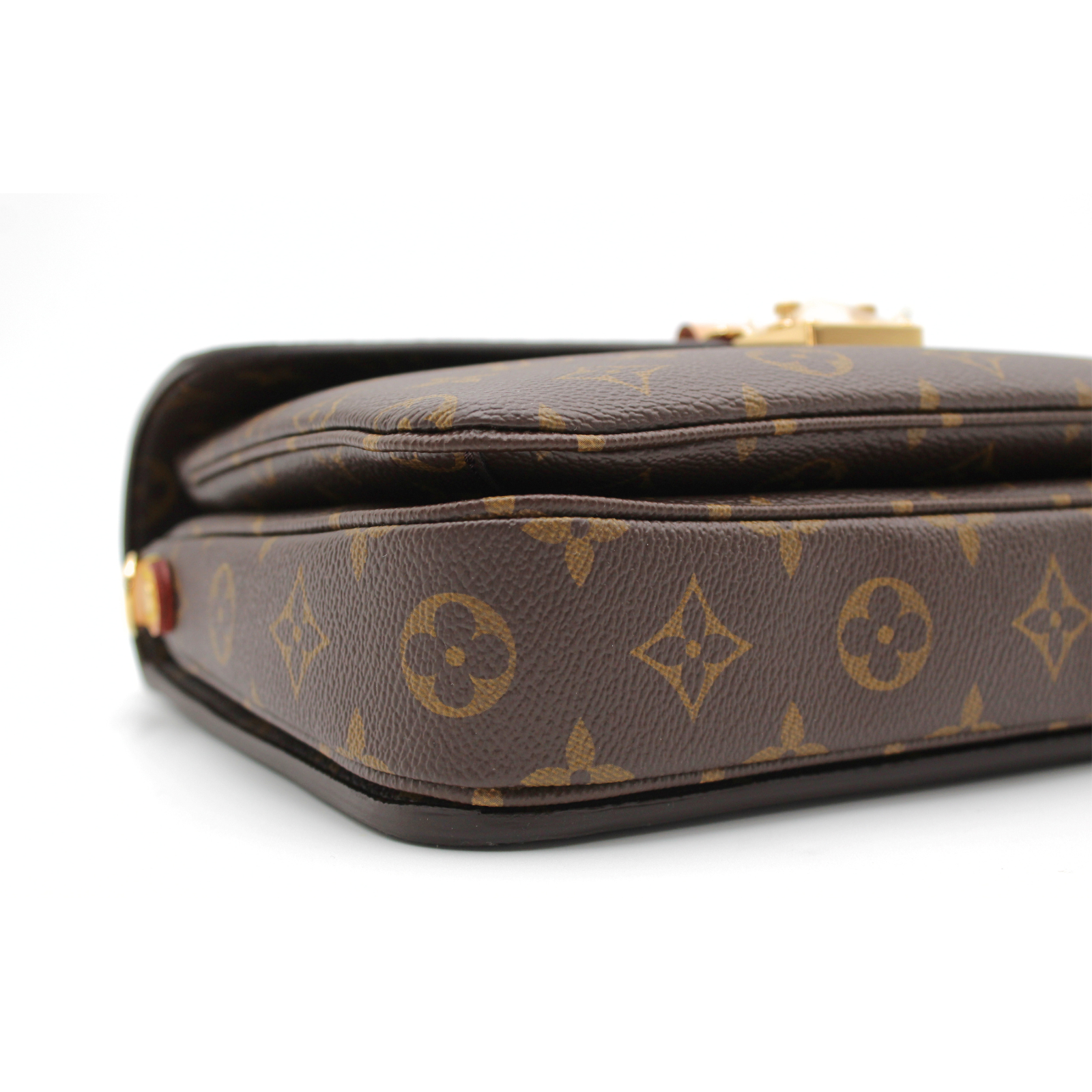 Pochette Metis MM Monogram Coated Canvas Marron Handbag