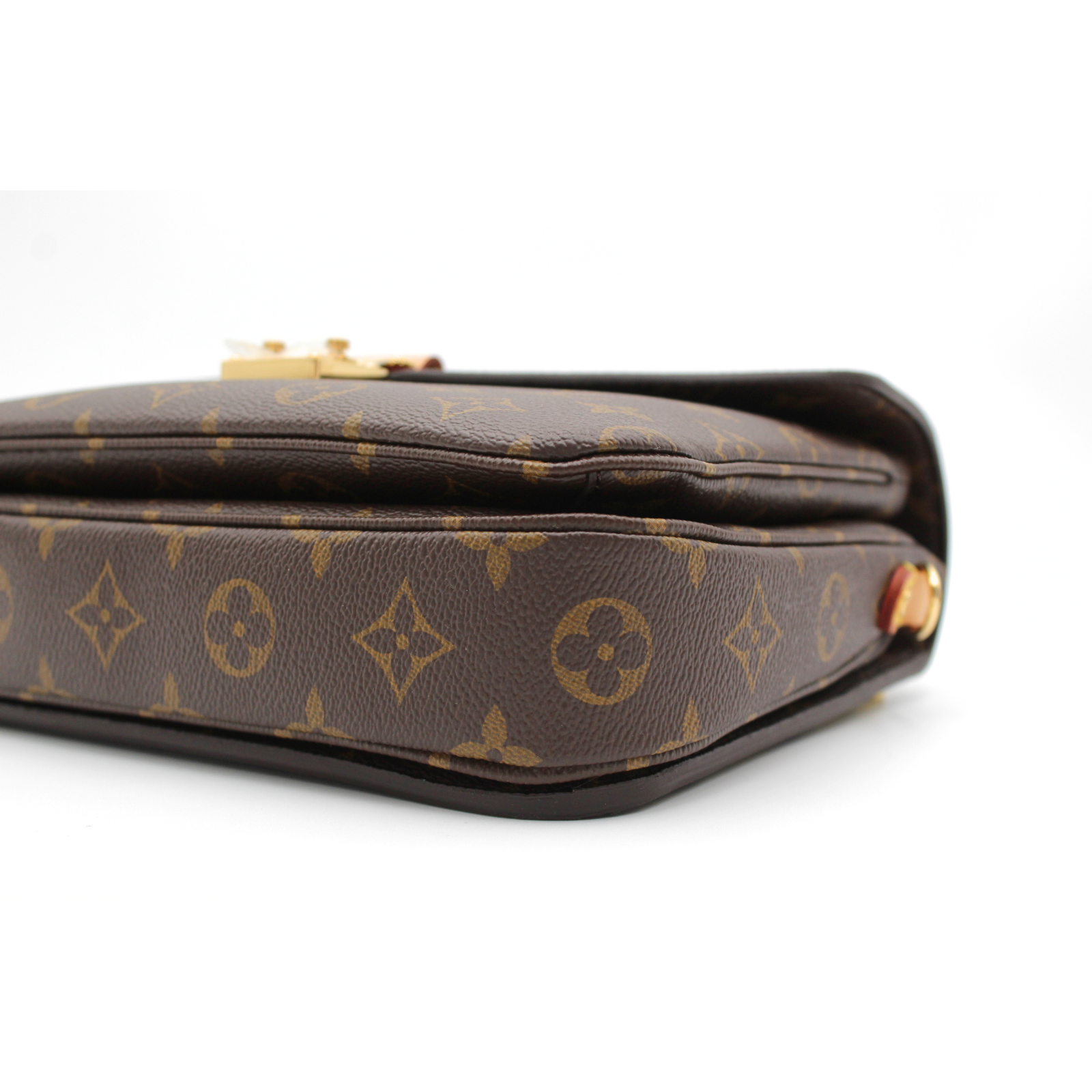 Pochette Metis MM Monogram Coated Canvas Marron Handbag