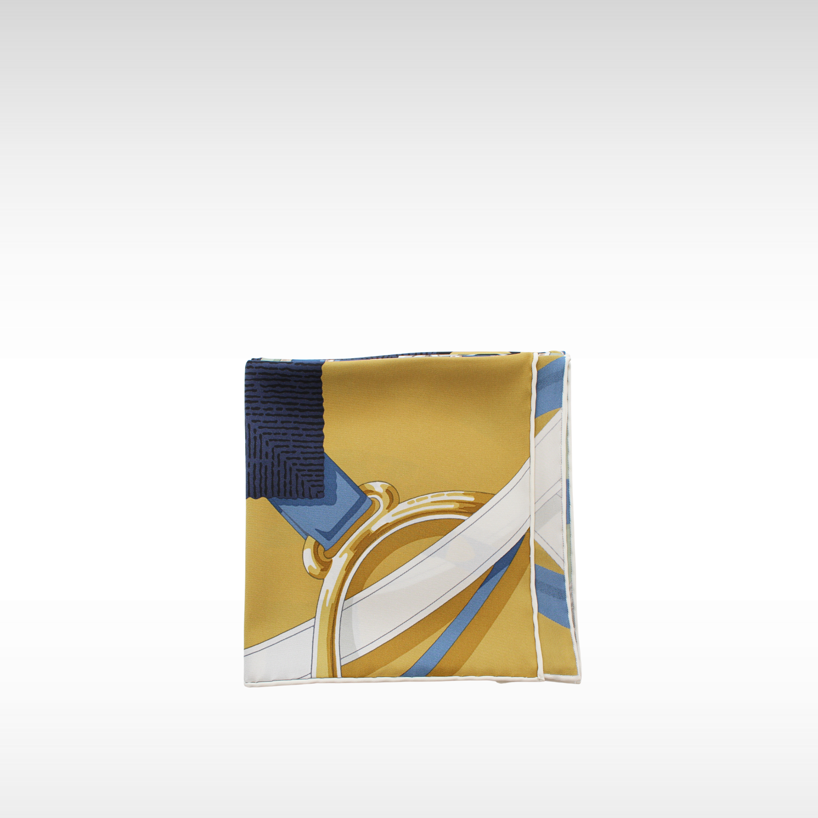 Carre 70 Grand Manege Detail Khaki Scarf