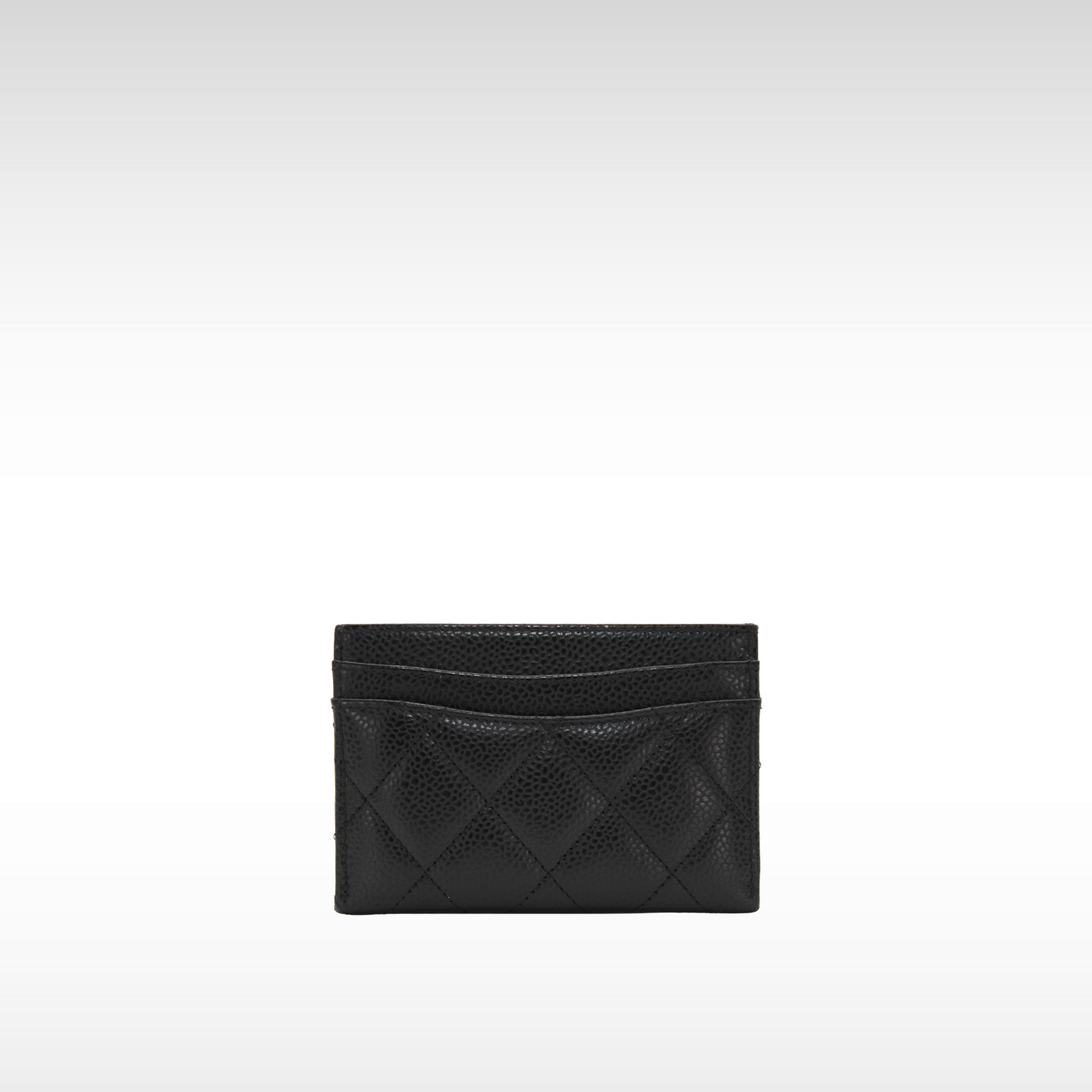 Classic Card Holder Caviar Black Card Case