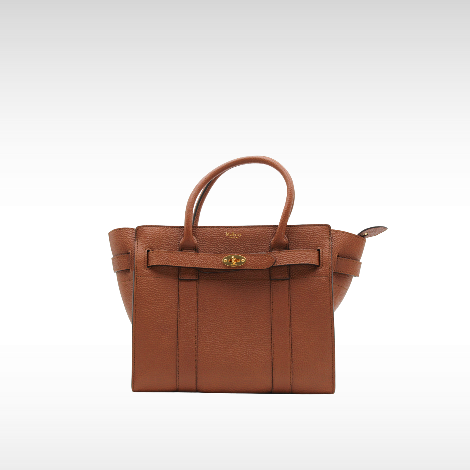Zipped Bayswater Calf Brown Handbag
