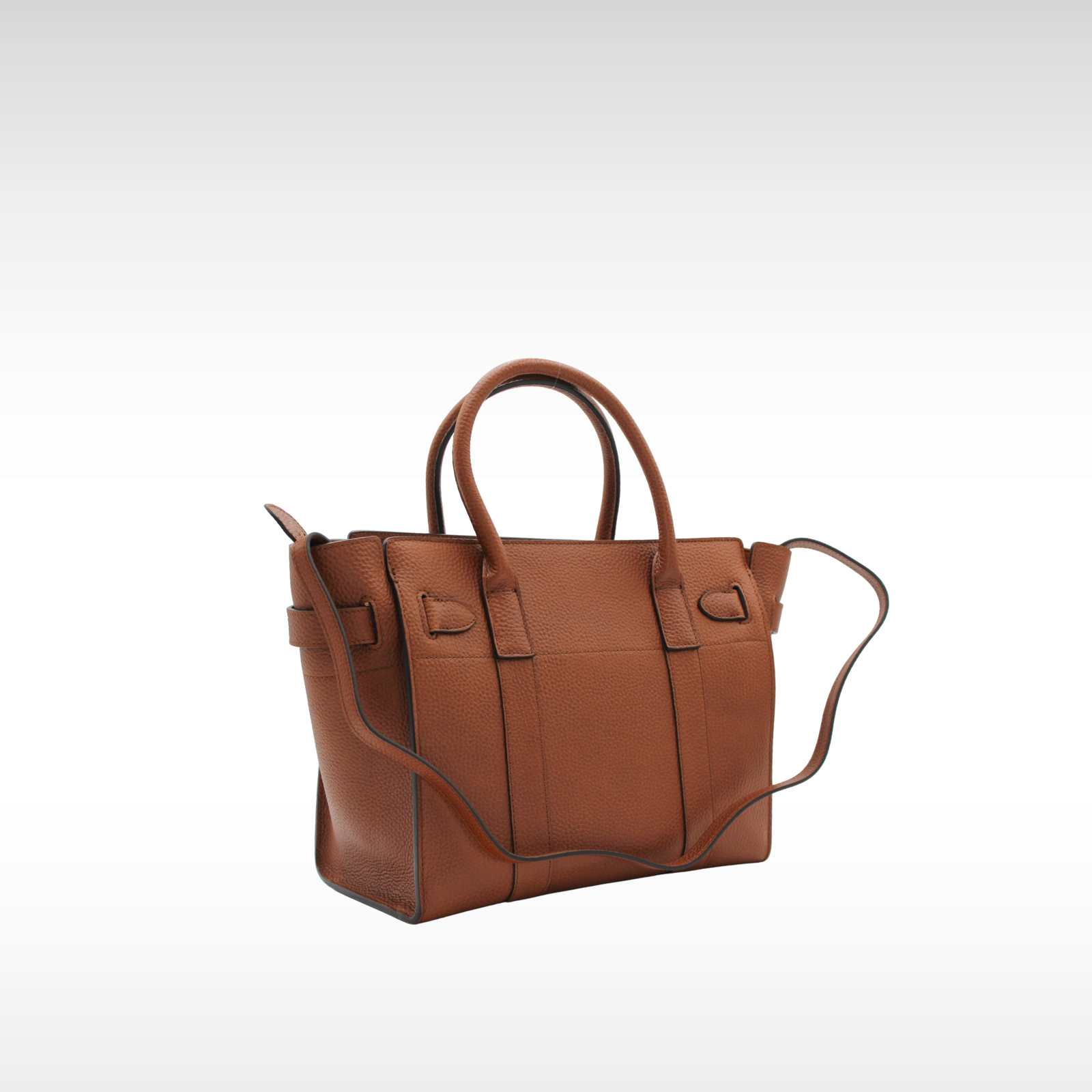 Zipped Bayswater Calf Brown Handbag