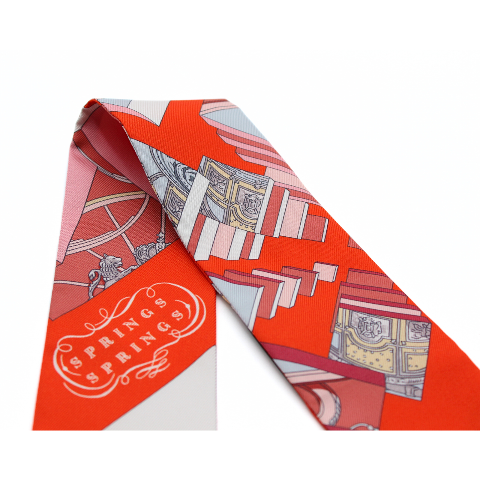 Twilly Silk Red Scarf