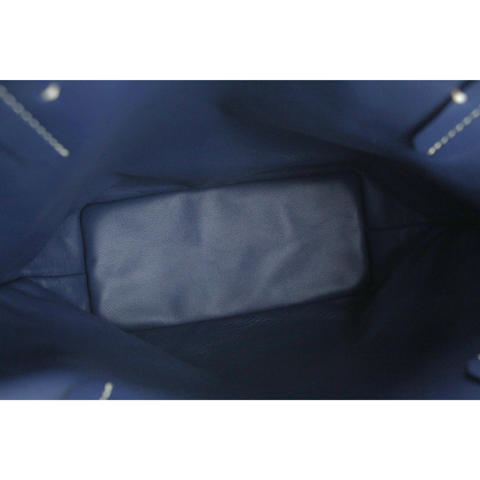 Anjou Mini Coated Canvas Navy Tote Bag