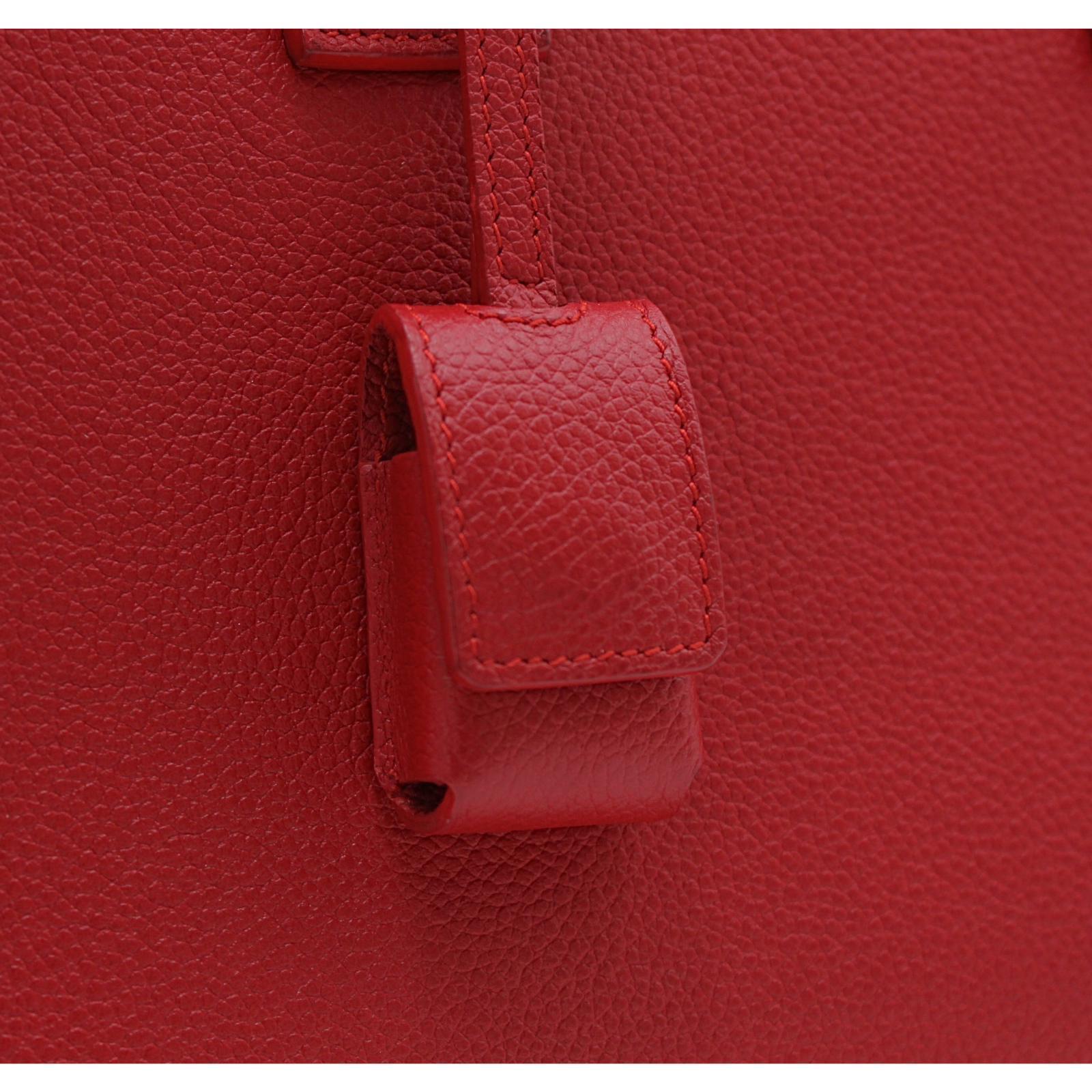 Sac De Jour Calf Red Handbag