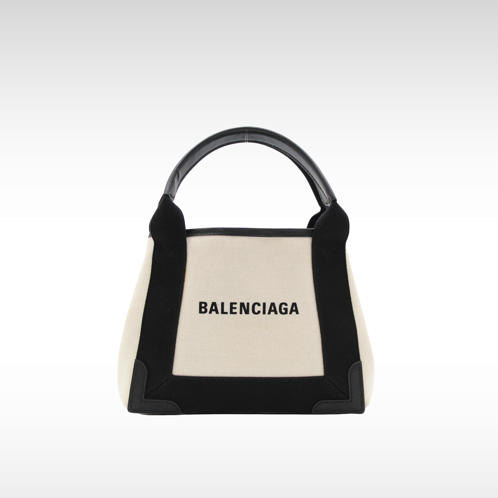 Navy Cabas XS Canvas Handbag