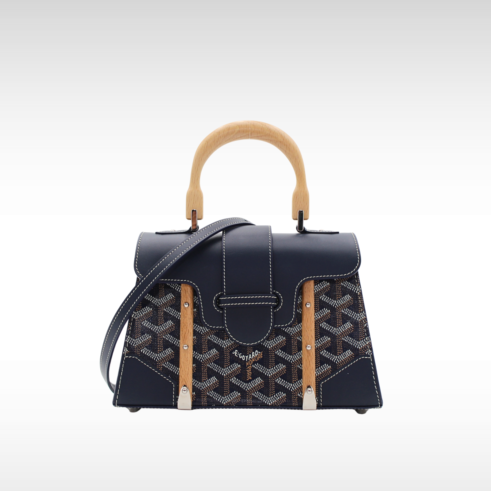 Saigon Mini Structure Coated Canvas Handbag