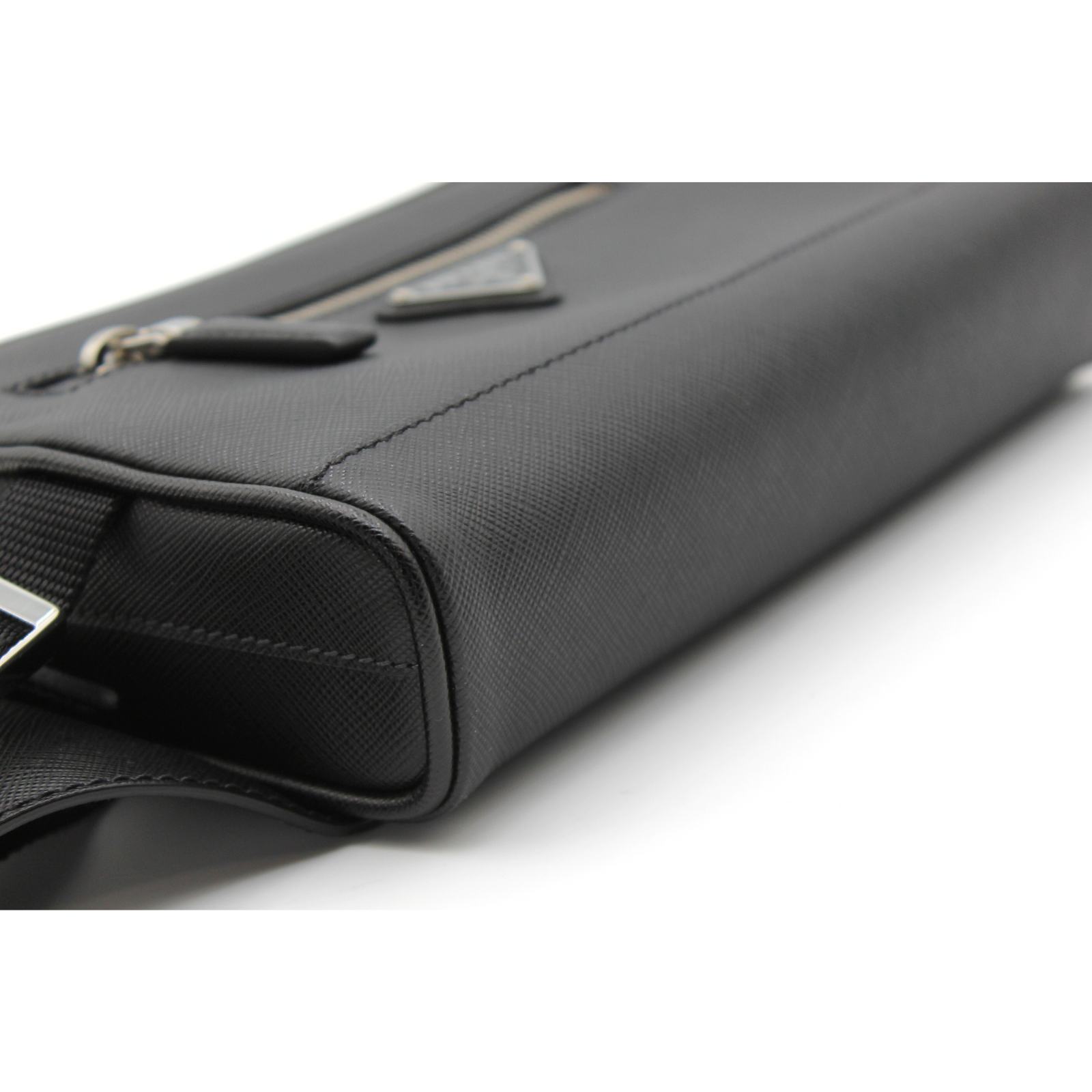 Calf Black Crossbody Bag