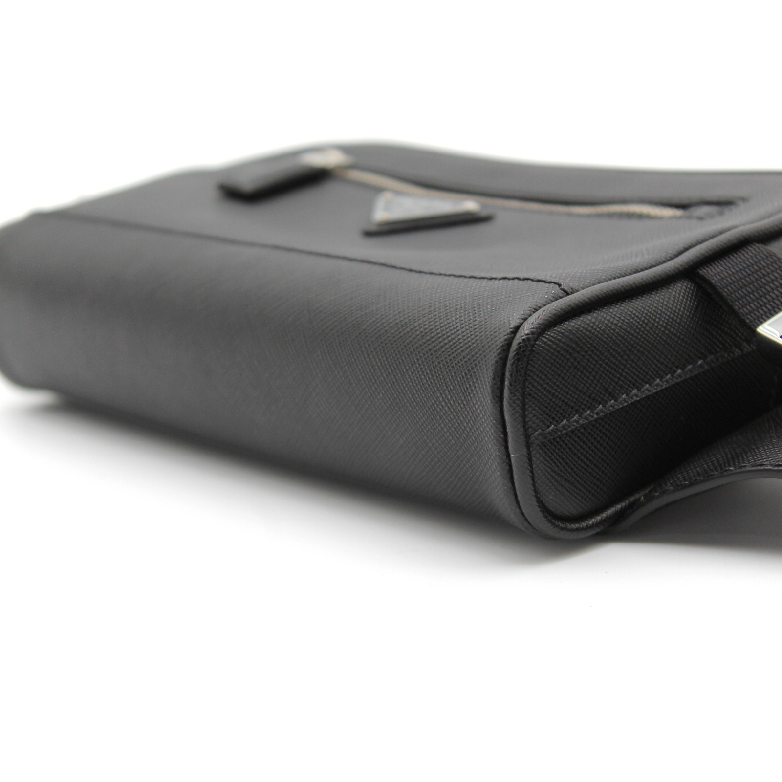 Calf Black Crossbody Bag