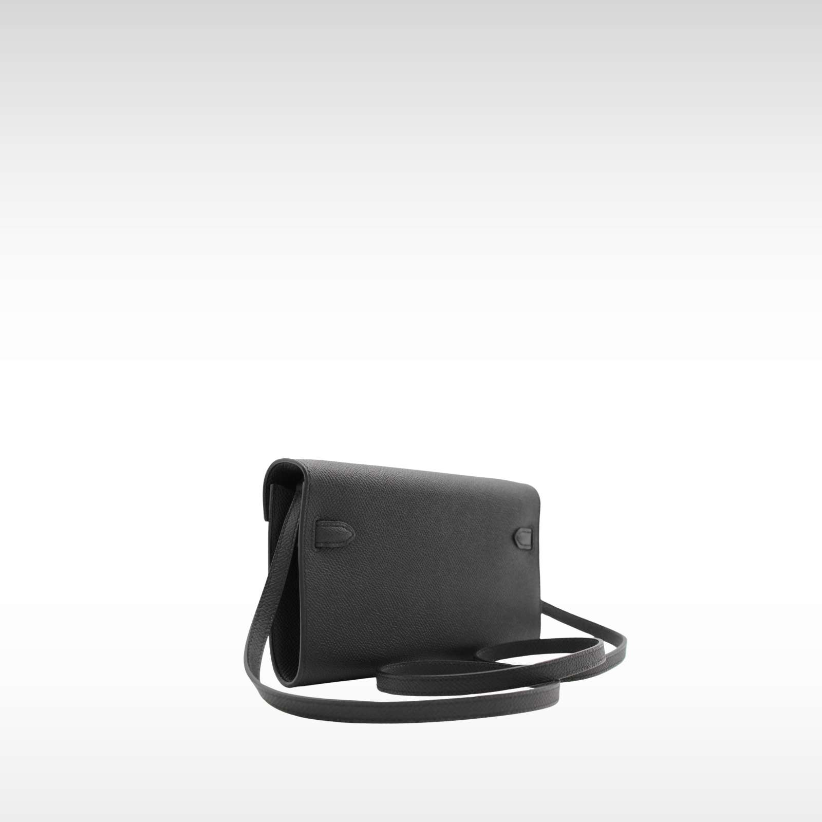 Kelly To Go Epsom Black Wallet on Chain