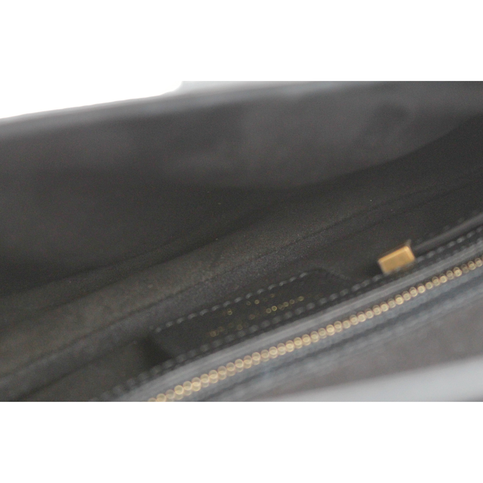 Saddle Bag Calf Black Shoulder Bag