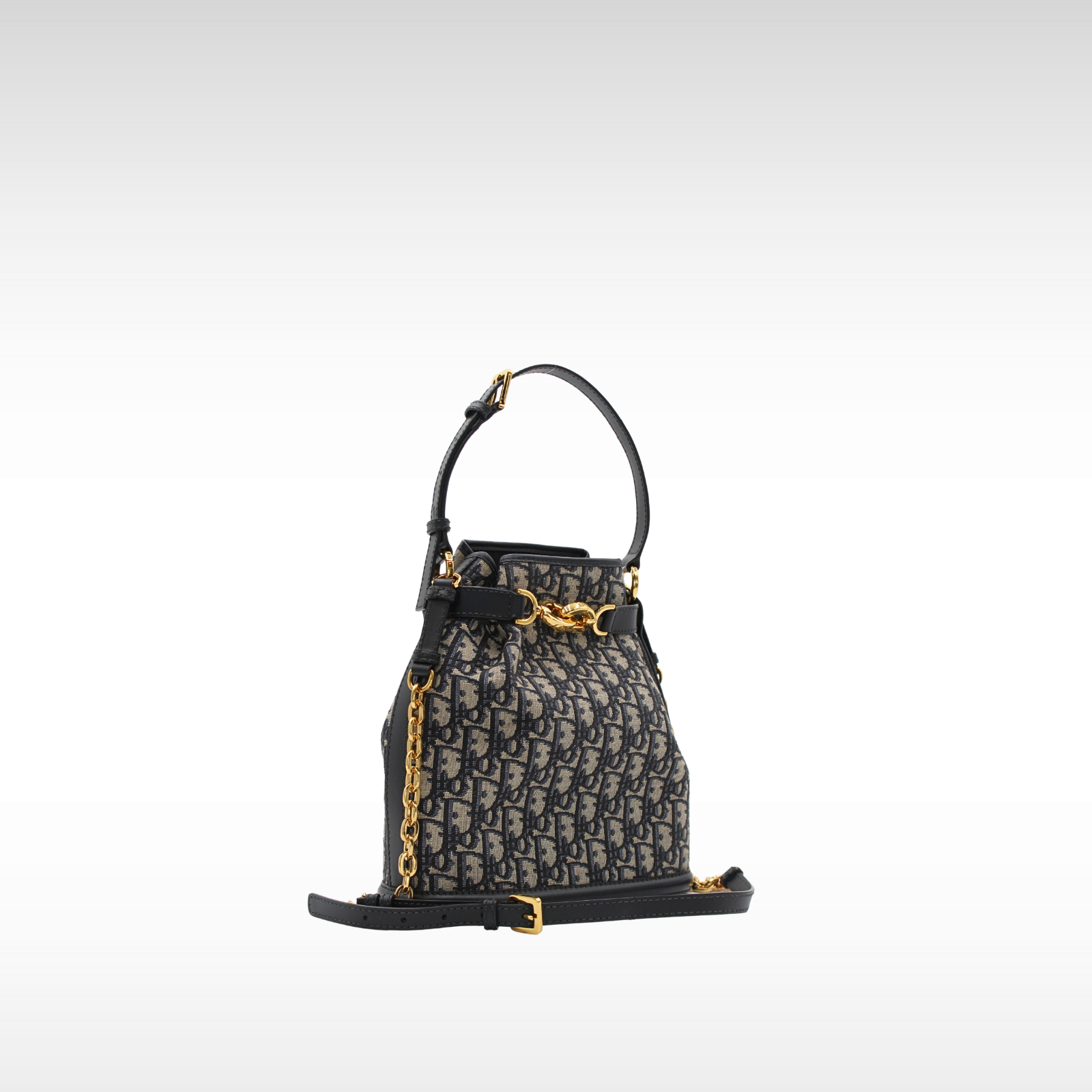 C'est Dior Medium Oblique Canvas Gold Handbag