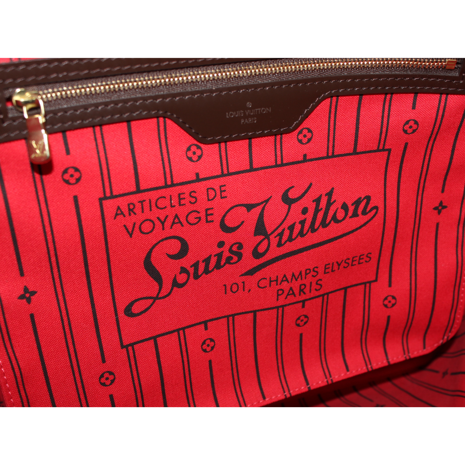 Neverfull MM Damier Ebene Tote Bag