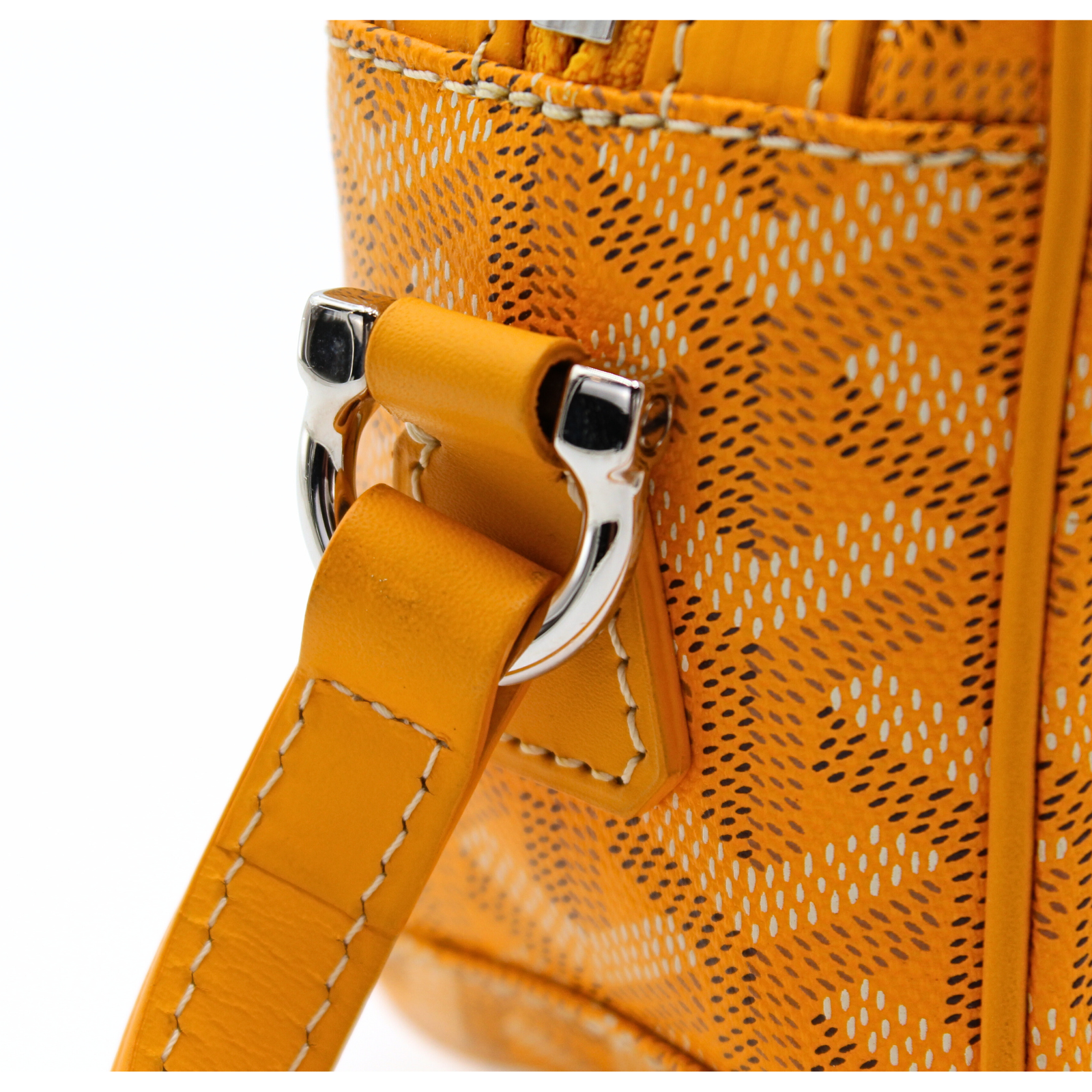 Cap-Vert PM Coated Canvas Yellow Crossbody Bag