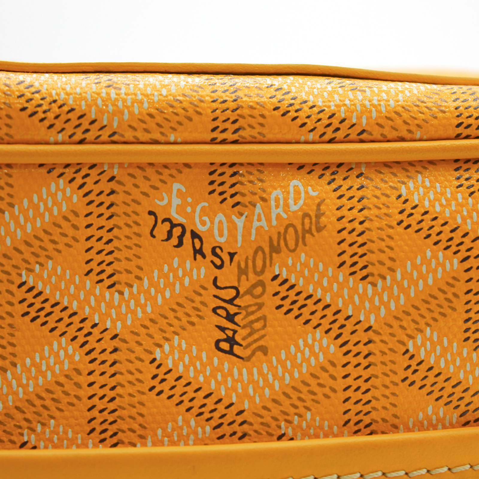 Cap-Vert PM Coated Canvas Yellow Crossbody Bag