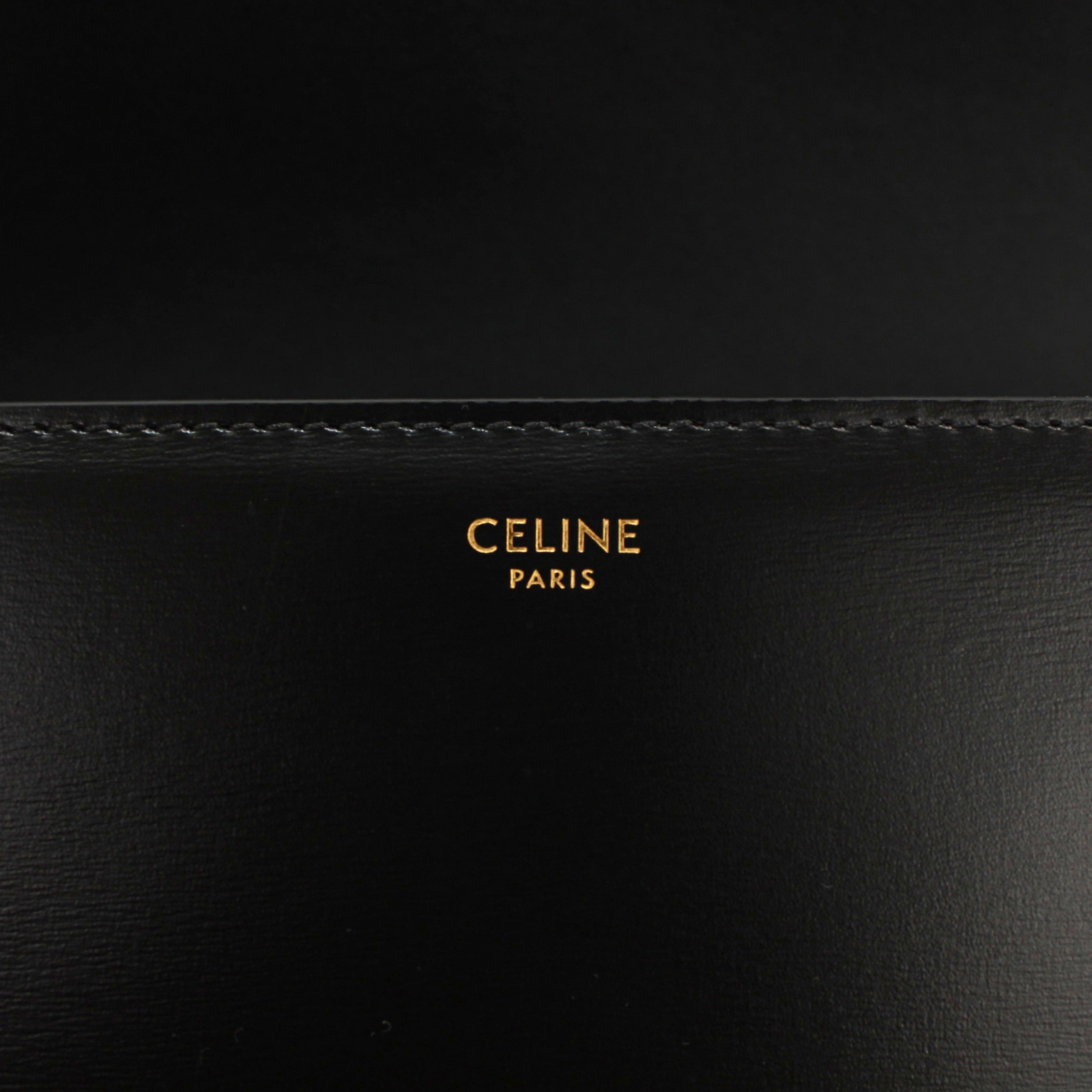 Triomphe Calf Black Crossbody Bag