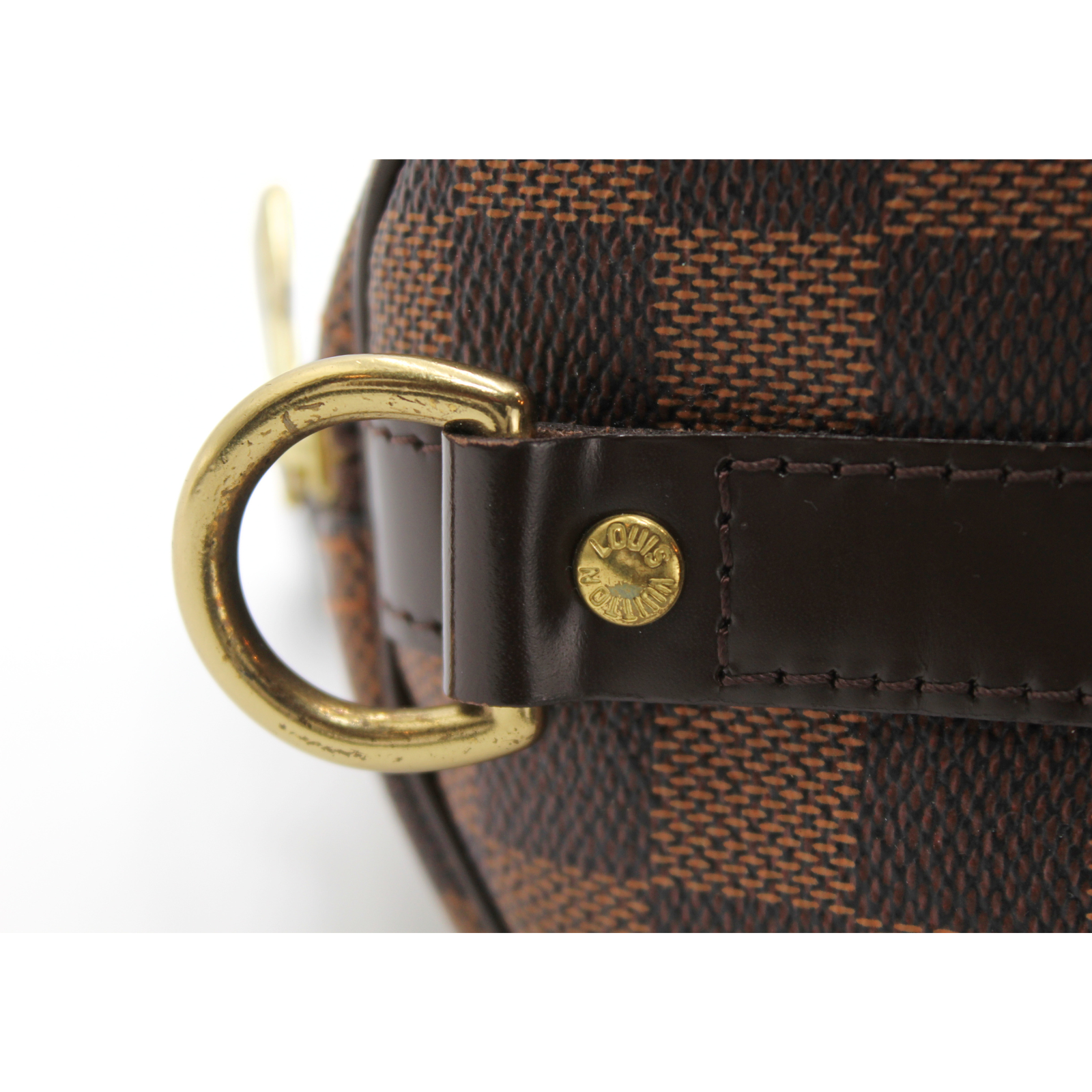 Speedy Bandouliere 30 Damier Coated Canvas Ebene Handbag
