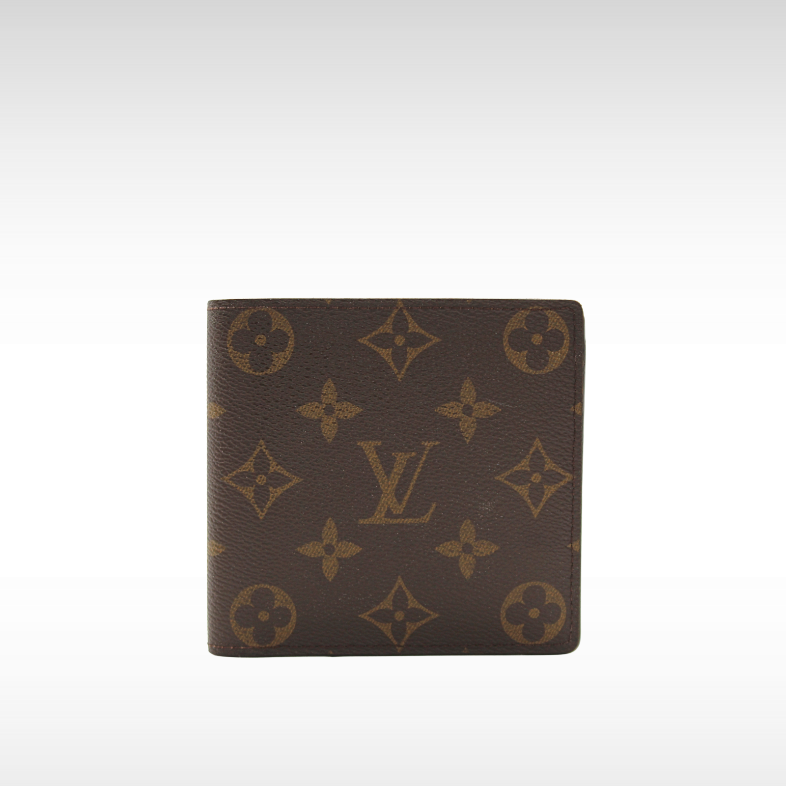 Marco Monogram Coated Canvas Marron Wallet