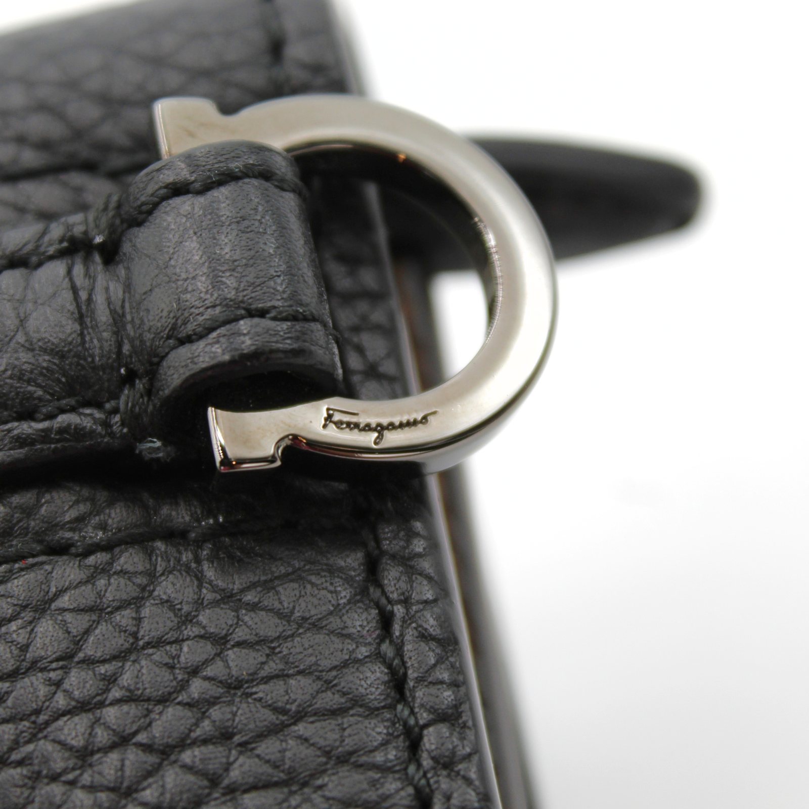 Calf Brown + Black Clutch Bag
