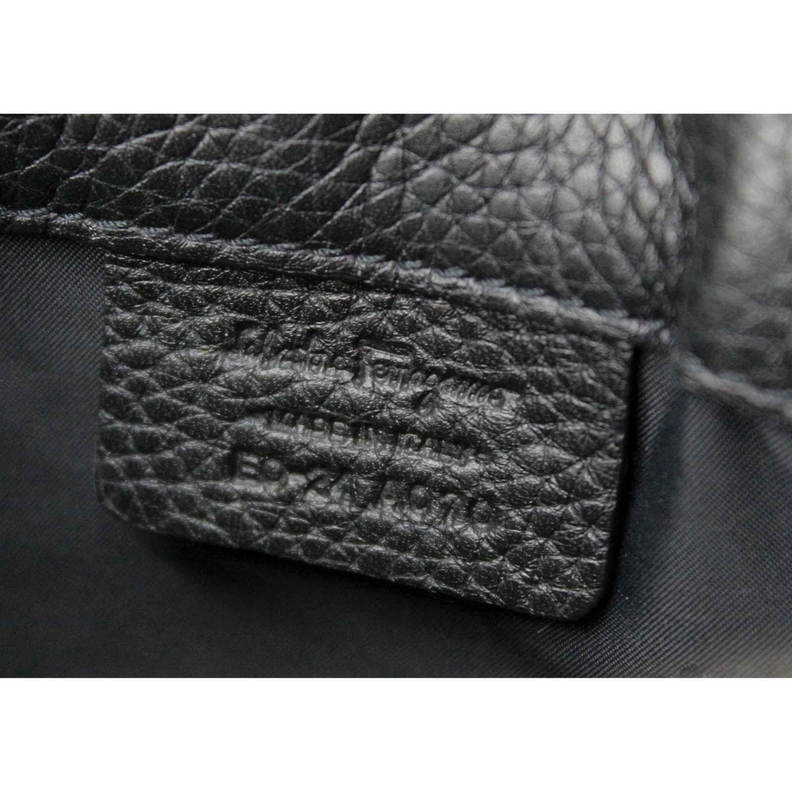 Calf Brown + Black Clutch Bag