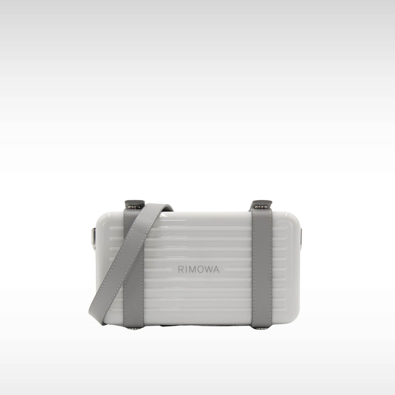Personal Polycarbonate White Crossbody Bag