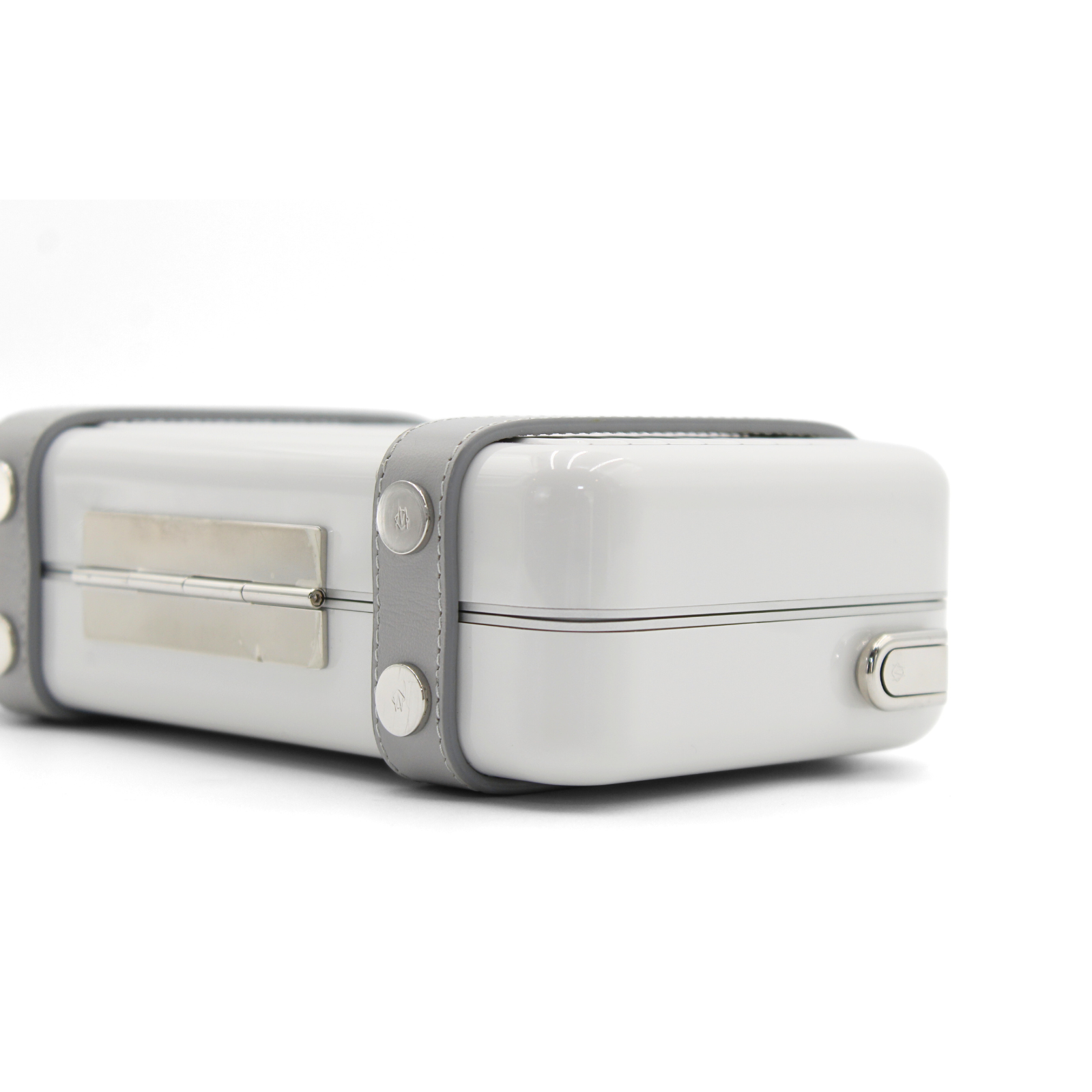 Personal Polycarbonate White Crossbody Bag