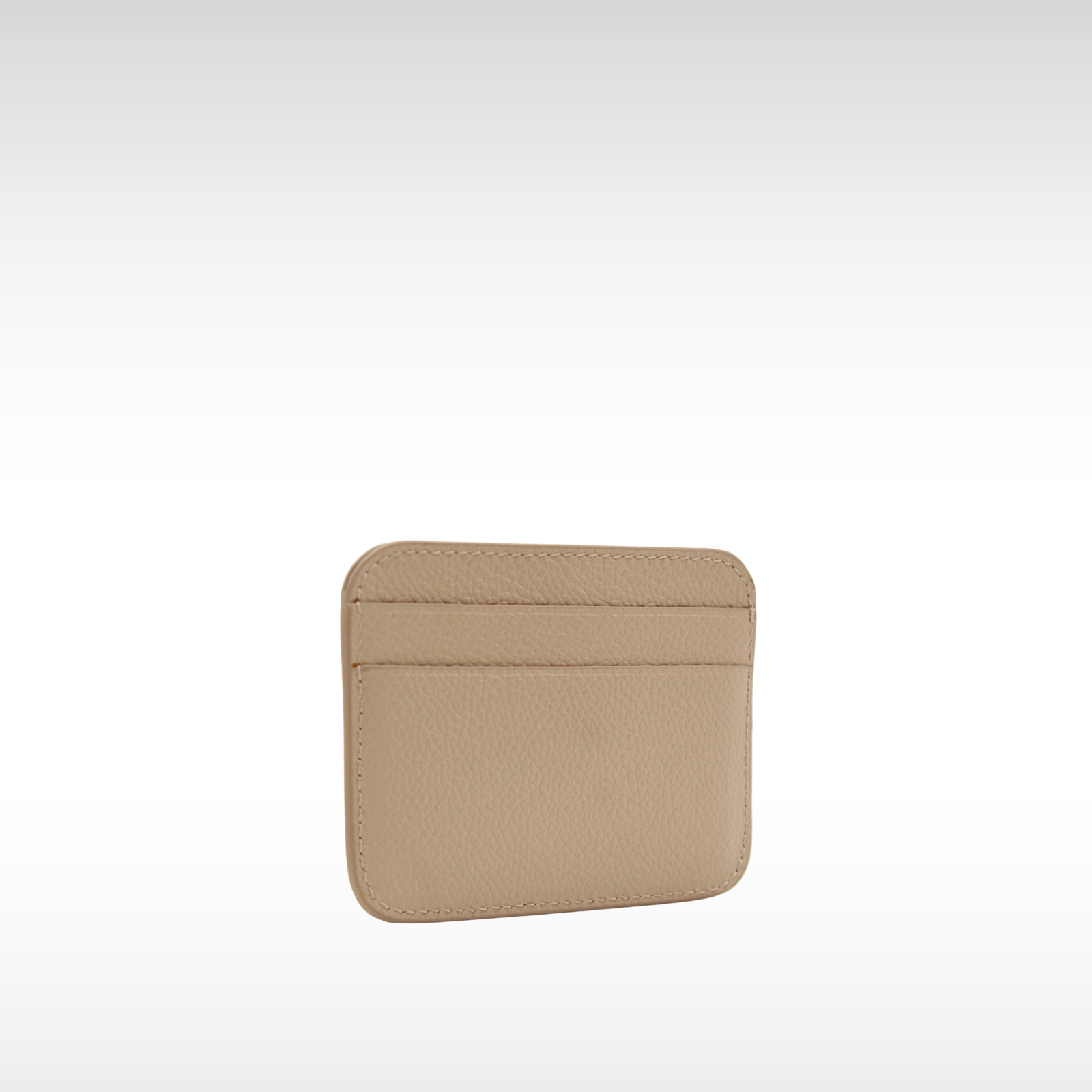 Cash Card Holder Calf Beige Card Case