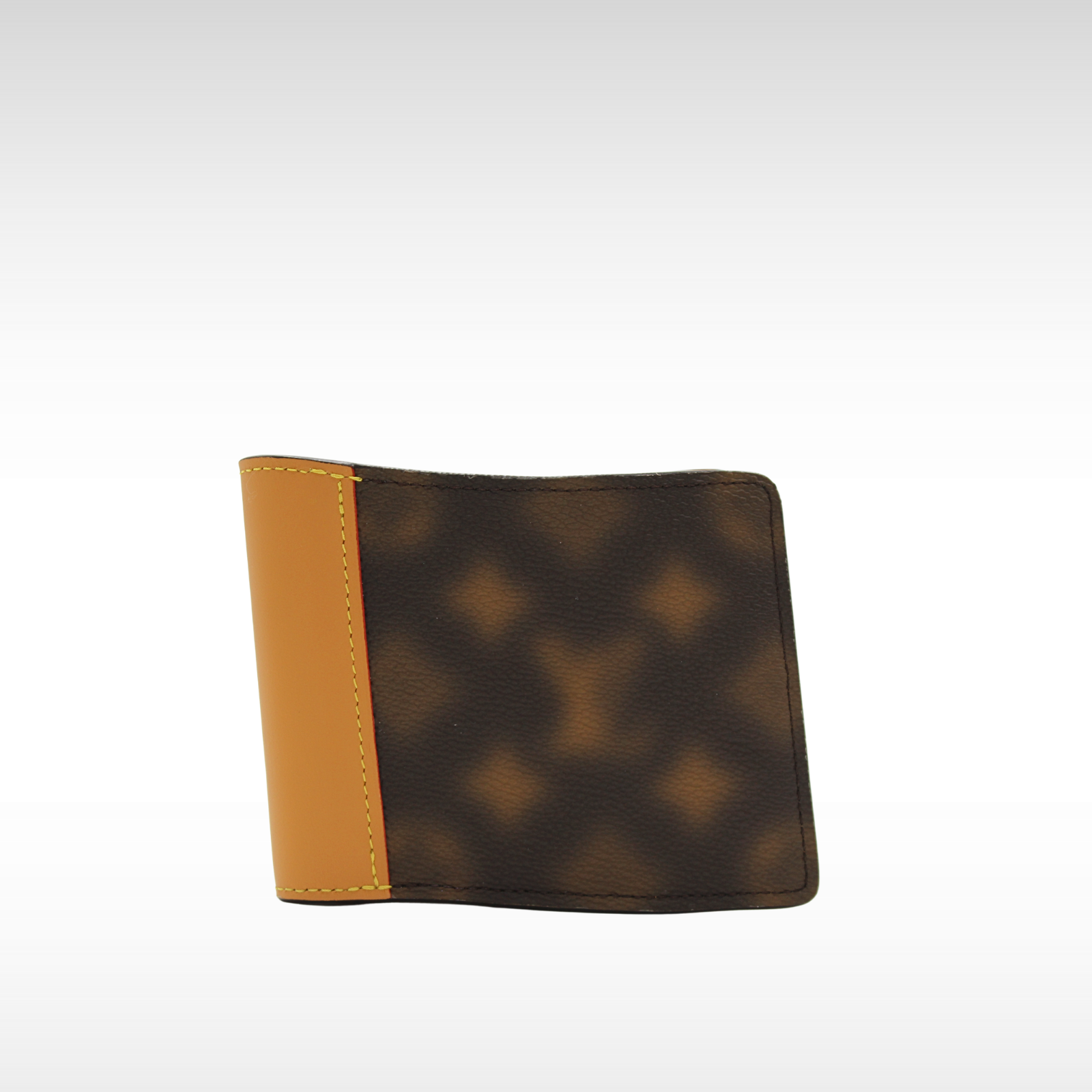 Slender Monogram Blurry Coated Canvas Marron Wallet