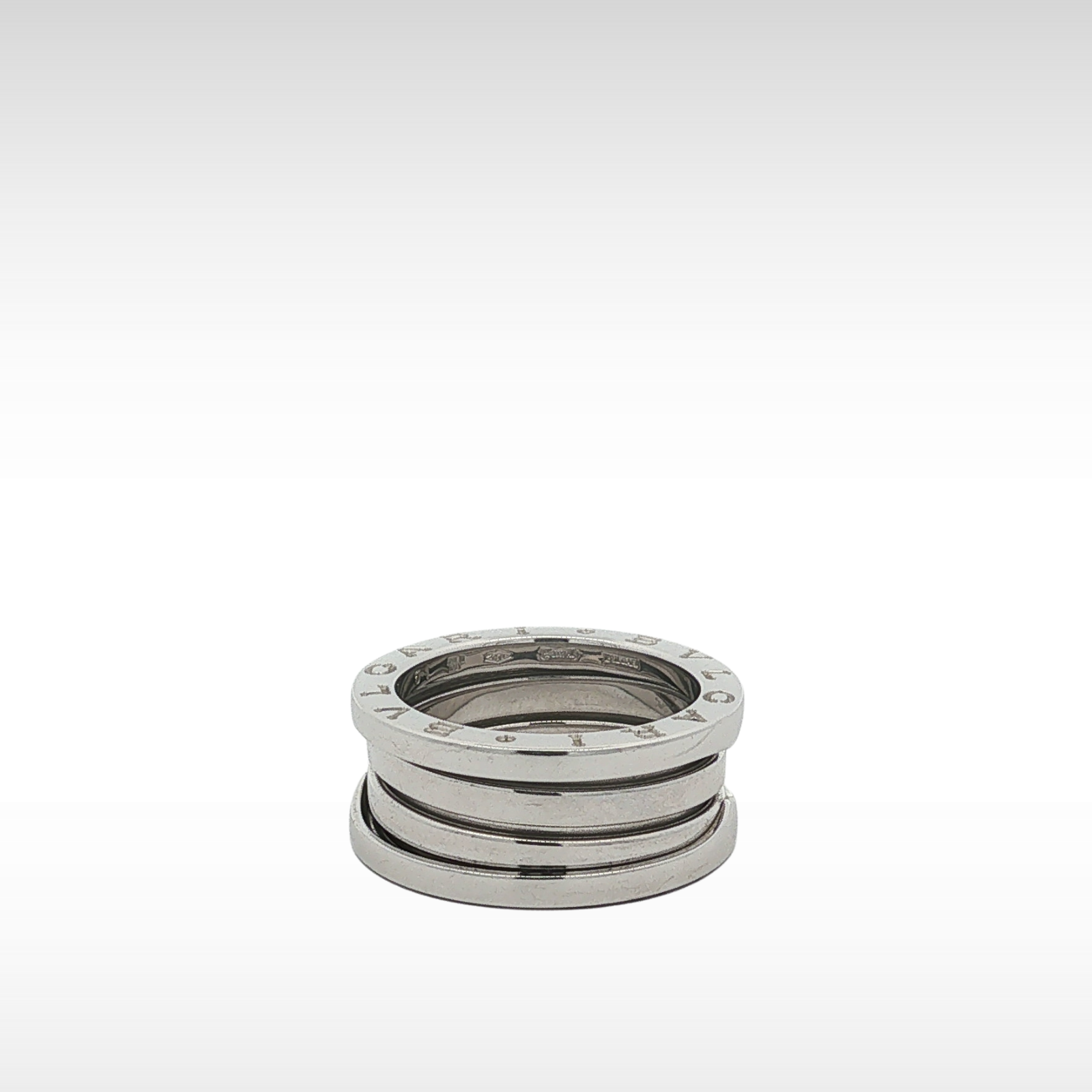 B.zero1 White Gold Ring 51/5.75